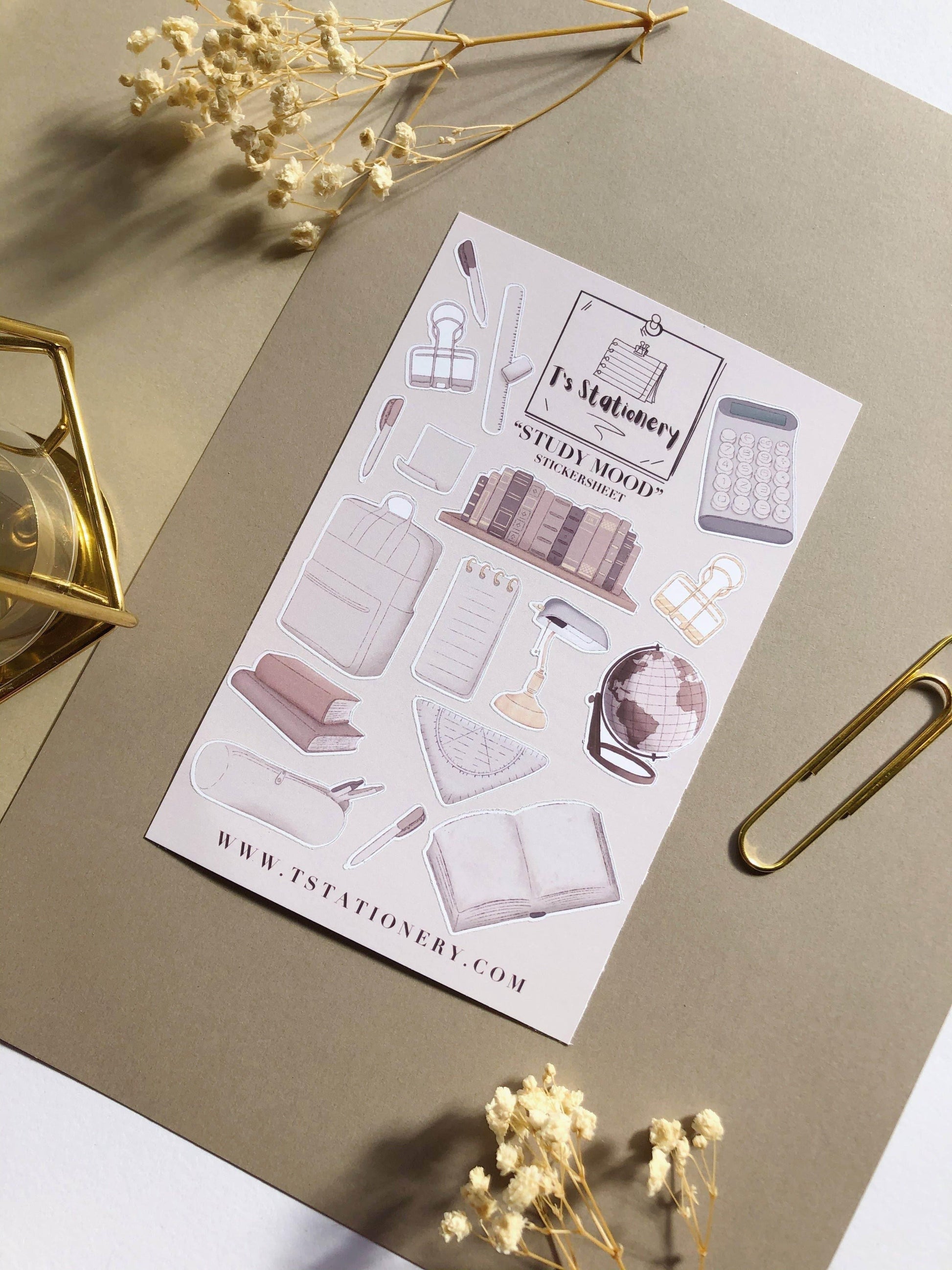 T's Stationery - „Study Mood” - The Dreamer's Bookshop.