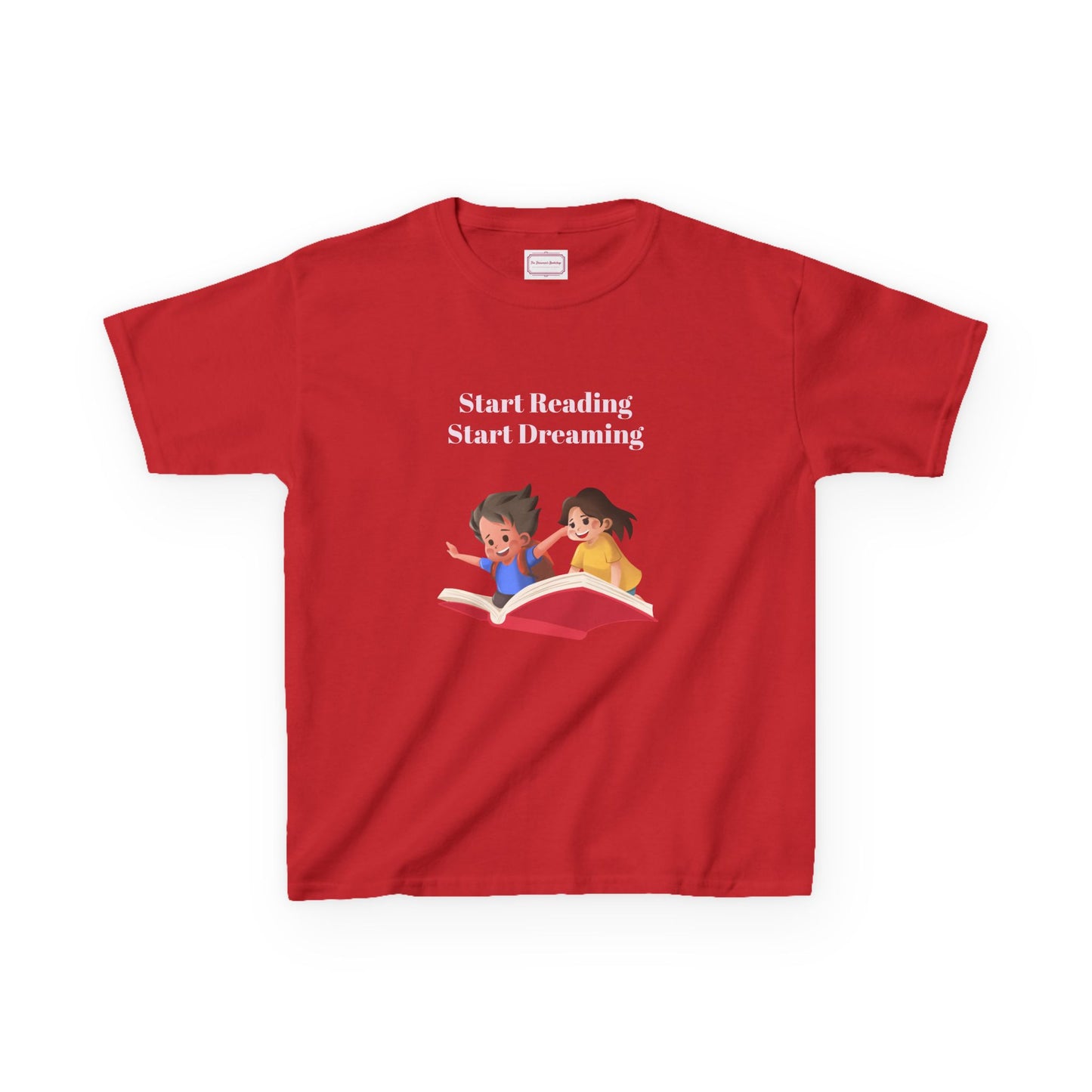 US (Ww) Kids Heavy Cotton™ Tee - Start Reading Start Dreaming Shirt