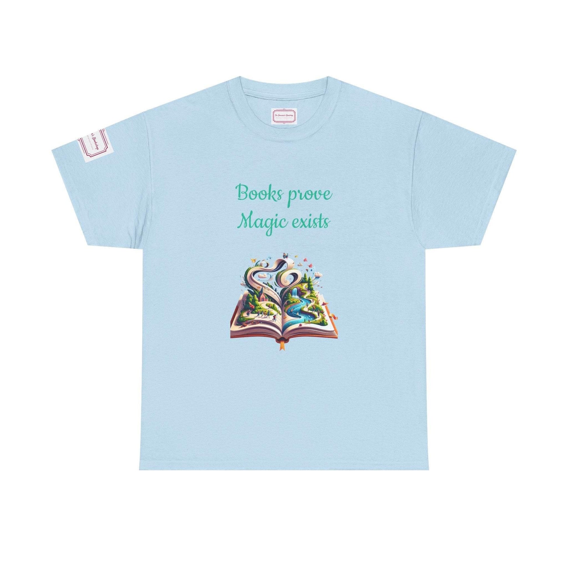 Magic exists - Unisex Heavy Cotton Tee - Perfect for Book Lovers - The Dreamer's Bookshop.