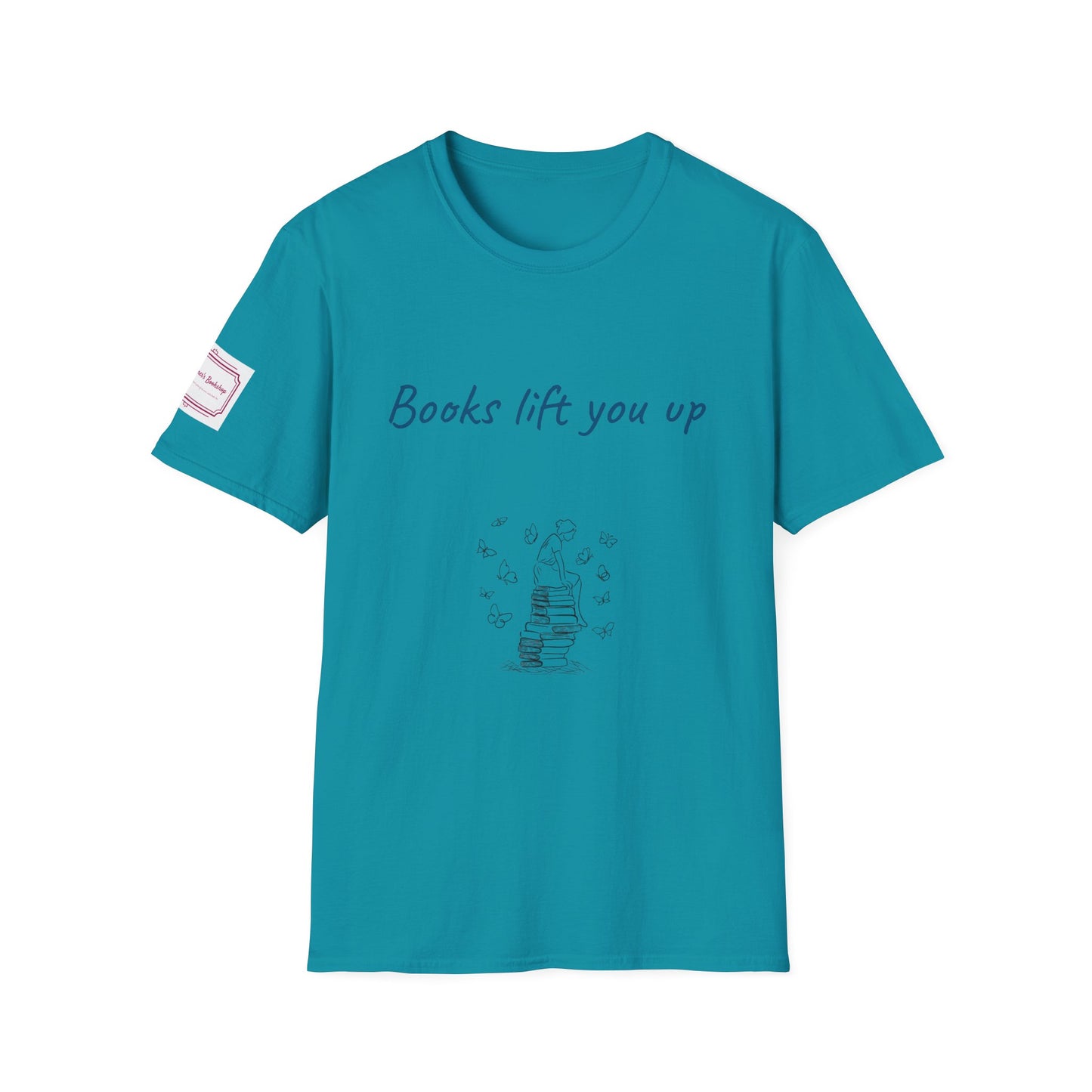 Inspirational Unisex Softstyle T-Shirt - Books Lift You Up