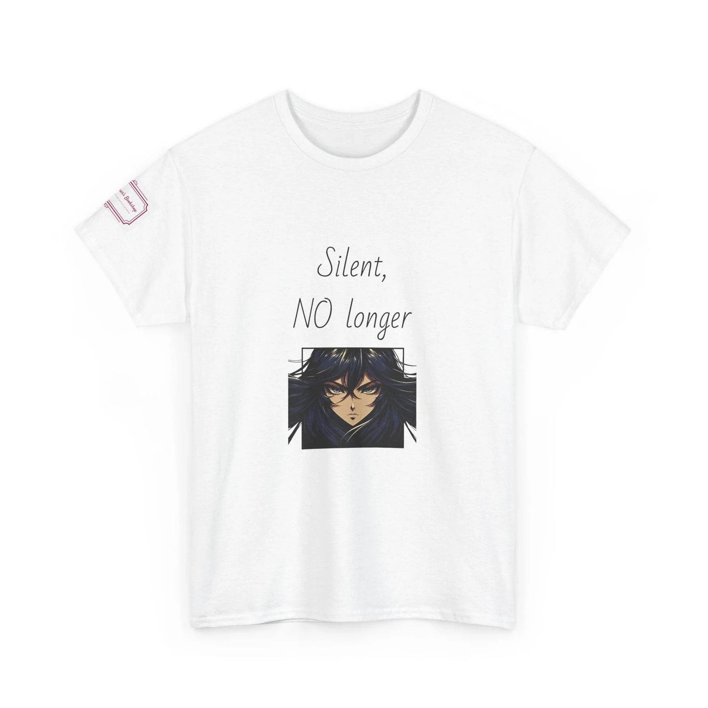 Silent, NO longer - Inspirational Unisex Heavy Cotton Tee - The Dreamer's Bookshop.
