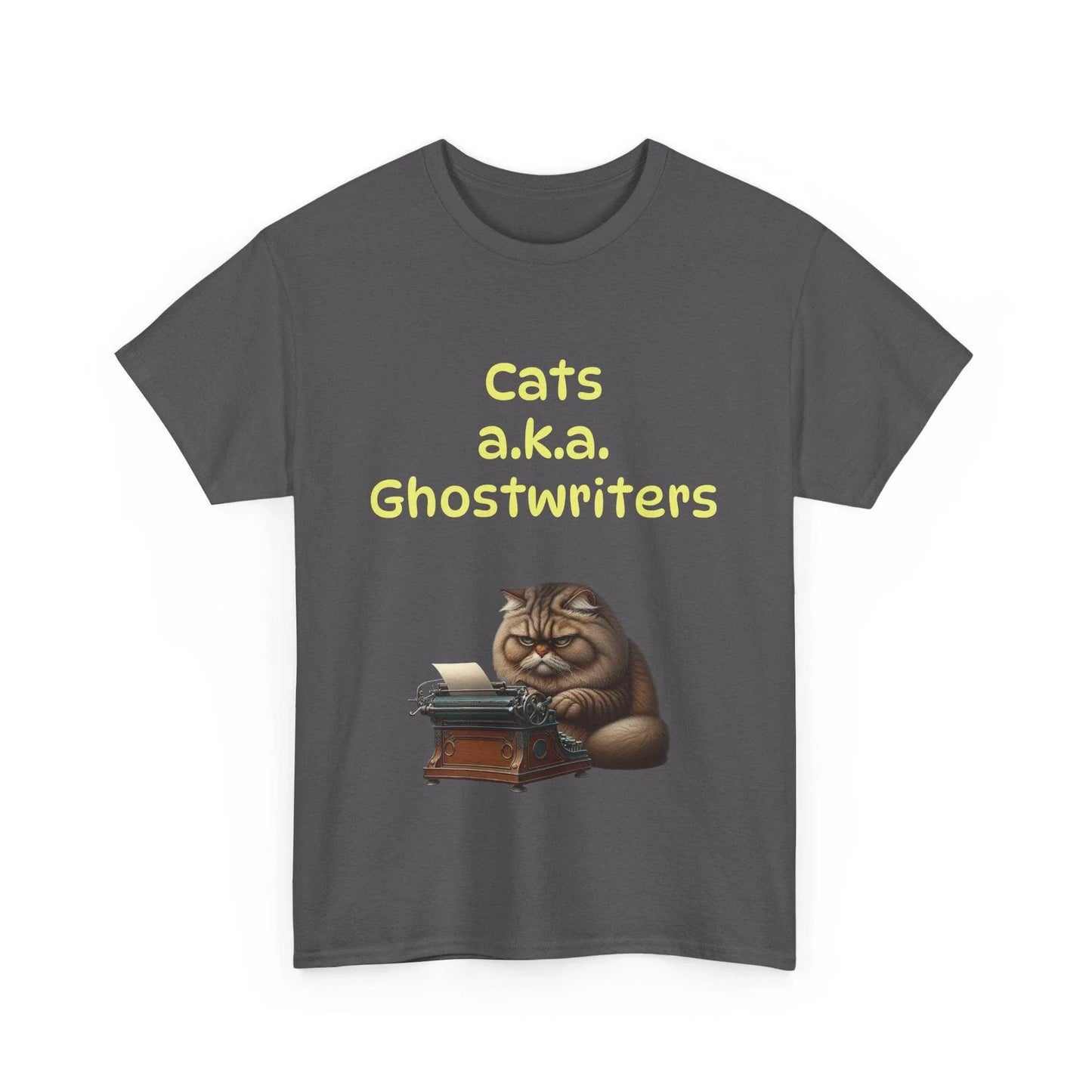 Cats Ghostwriters - A Unisex Heavy Cotton Tee - Perfect for Book Lovers - The Dreamer's Bookshop.