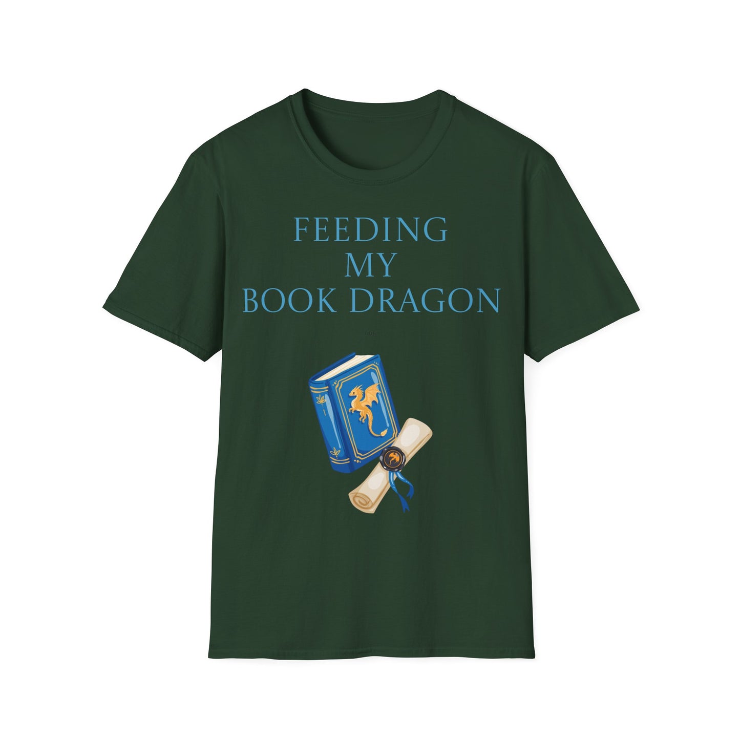 Unisex -Inspired T-Shirt - "Book Dragon" - Perfect for Book Lovers