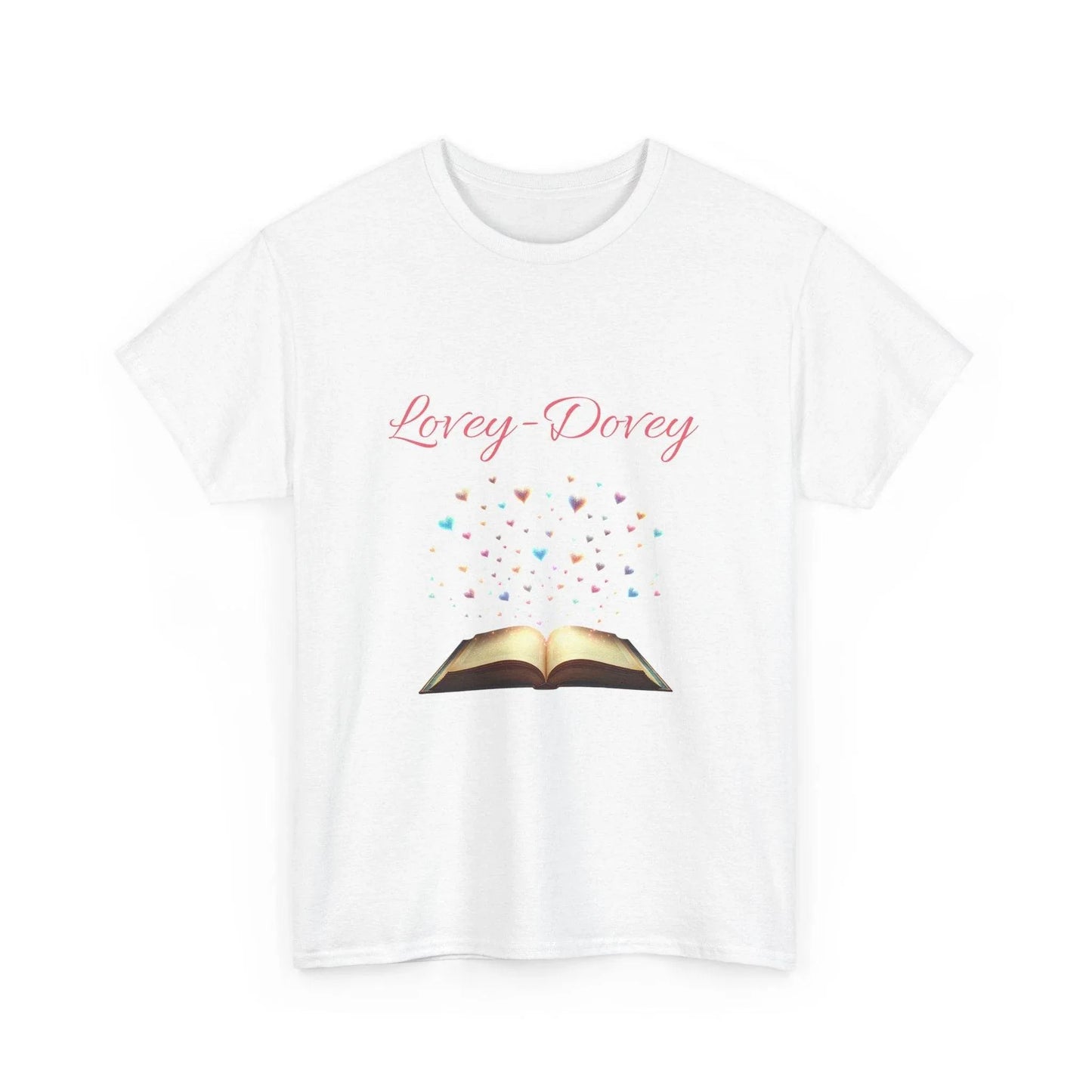 Lovey-Dovey - Graphic Tee - Unisex Heavy Cotton T-Shirt for Book Lovers - The Dreamer's Bookshop.