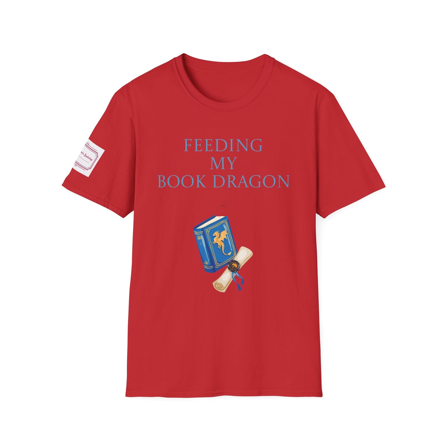 Unisex Softstyle T-Shirt - 'Book Dragon'