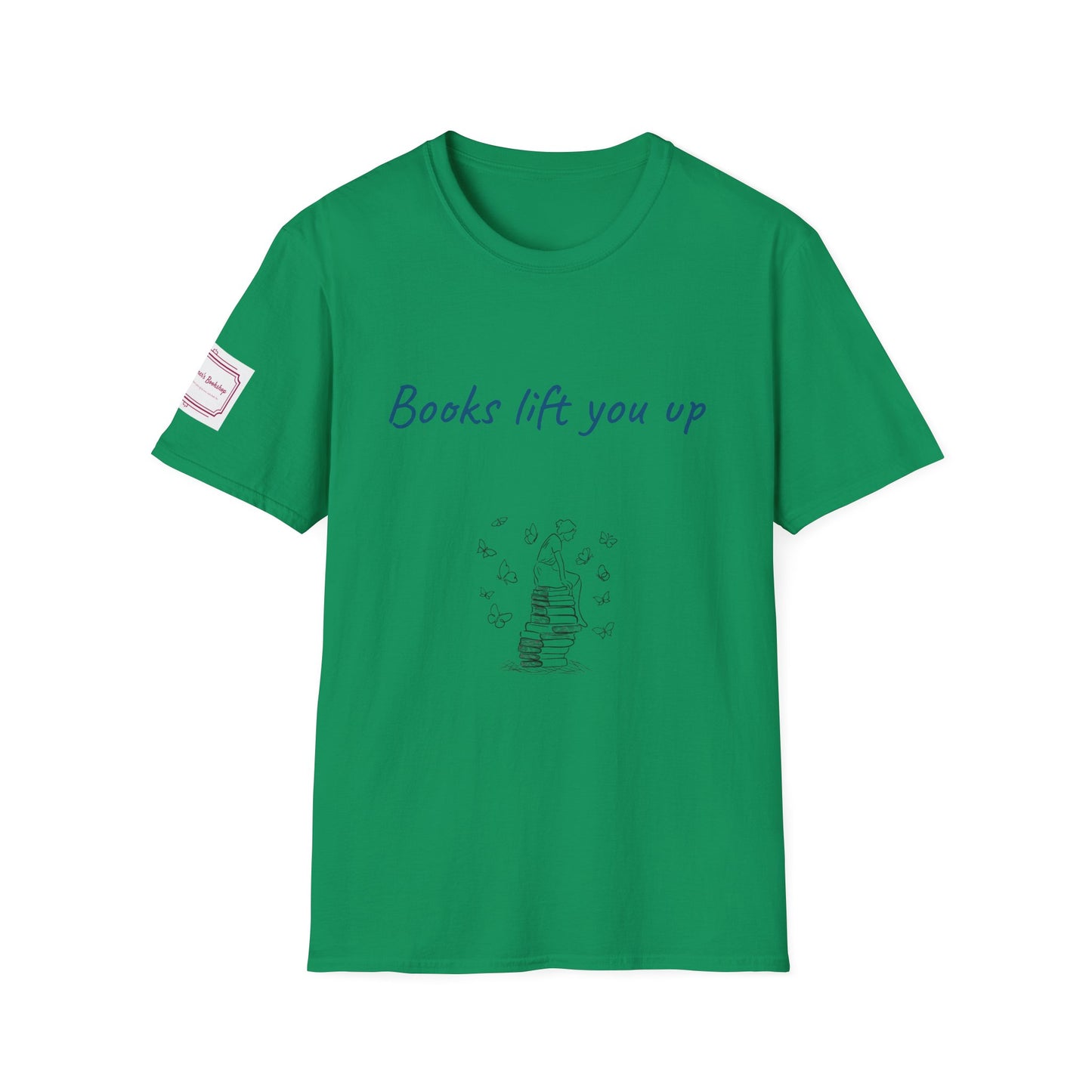 Inspirational Unisex Softstyle T-Shirt - Books Lift You Up