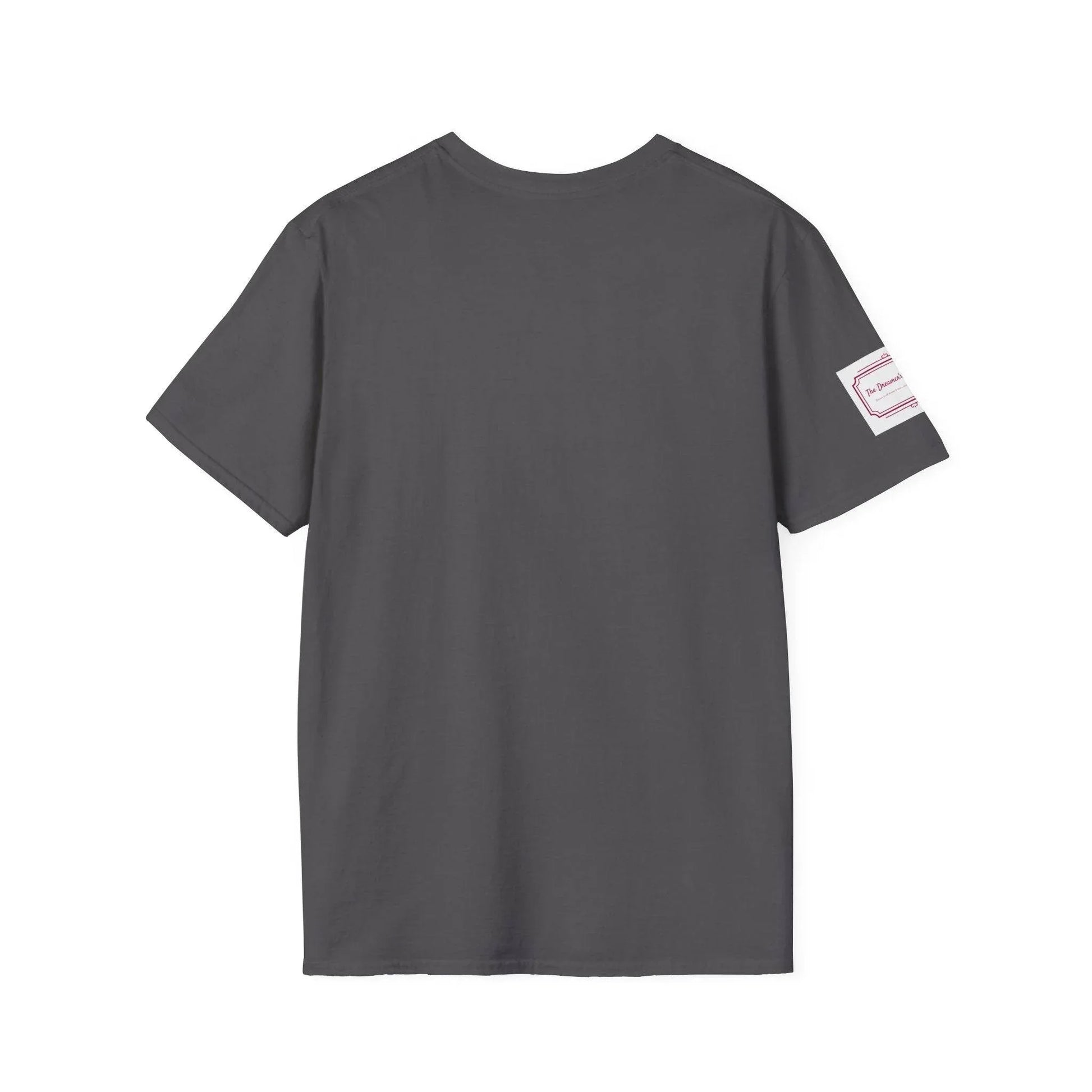 Be Happy Stay Positive Unisex Softstyle T-Shirt - The Dreamer's Bookshop.
