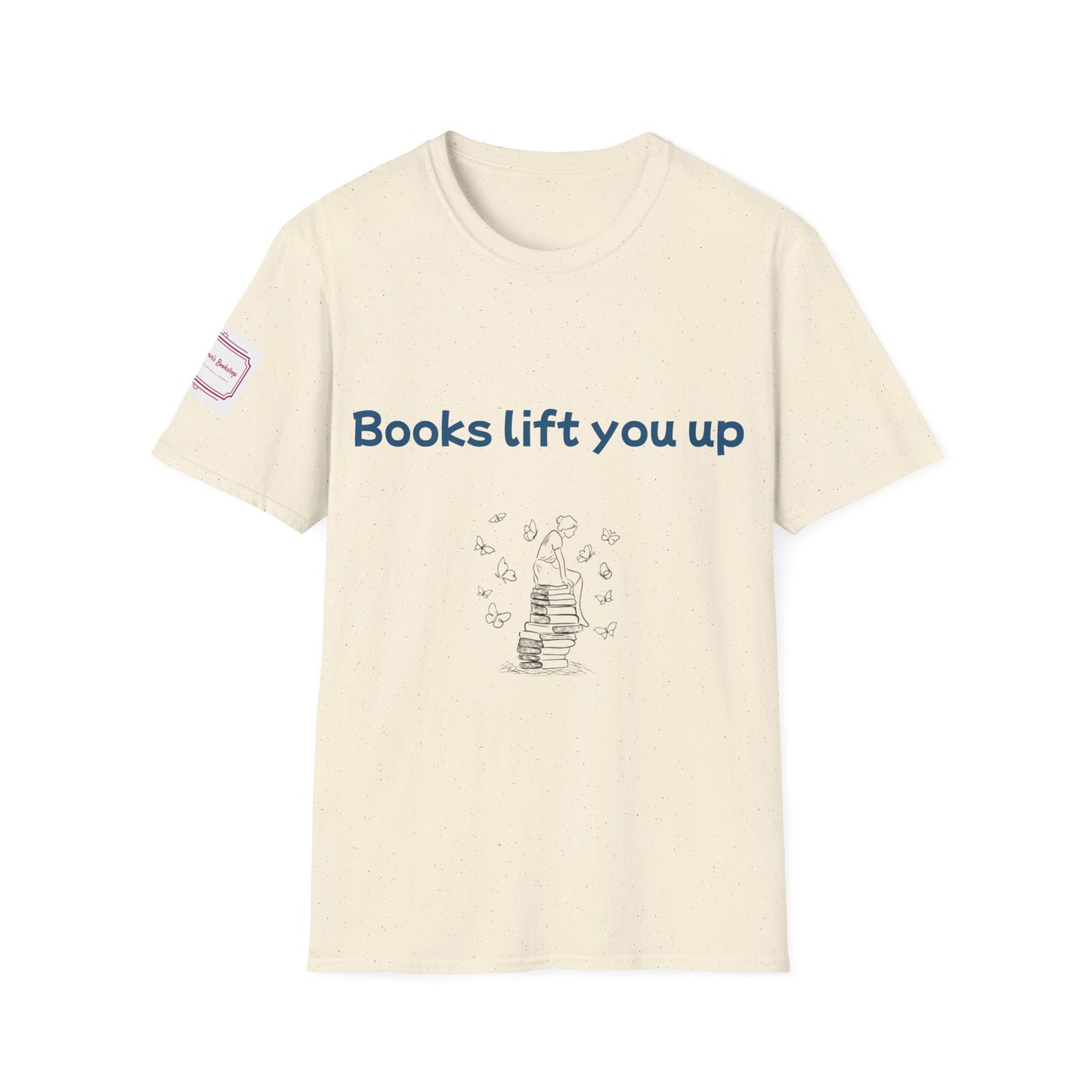 Inspirational Unisex Softstyle T-Shirt - Books Lift You Up
