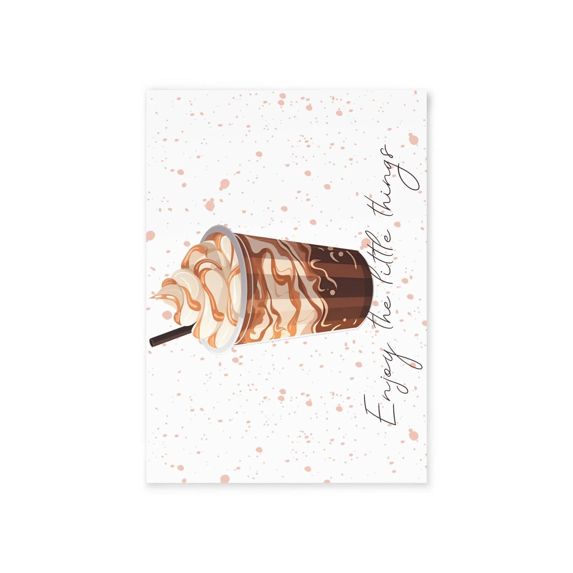 The Dreamer's Bookshop "Iced Coffee" Enjoy the Little Things Card - The Dreamer's Bookshop.