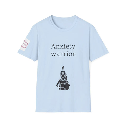 Anxiety Warrior Unisex Softstyle T-Shirt - Empower Your Battle - The Dreamer's Bookshop.