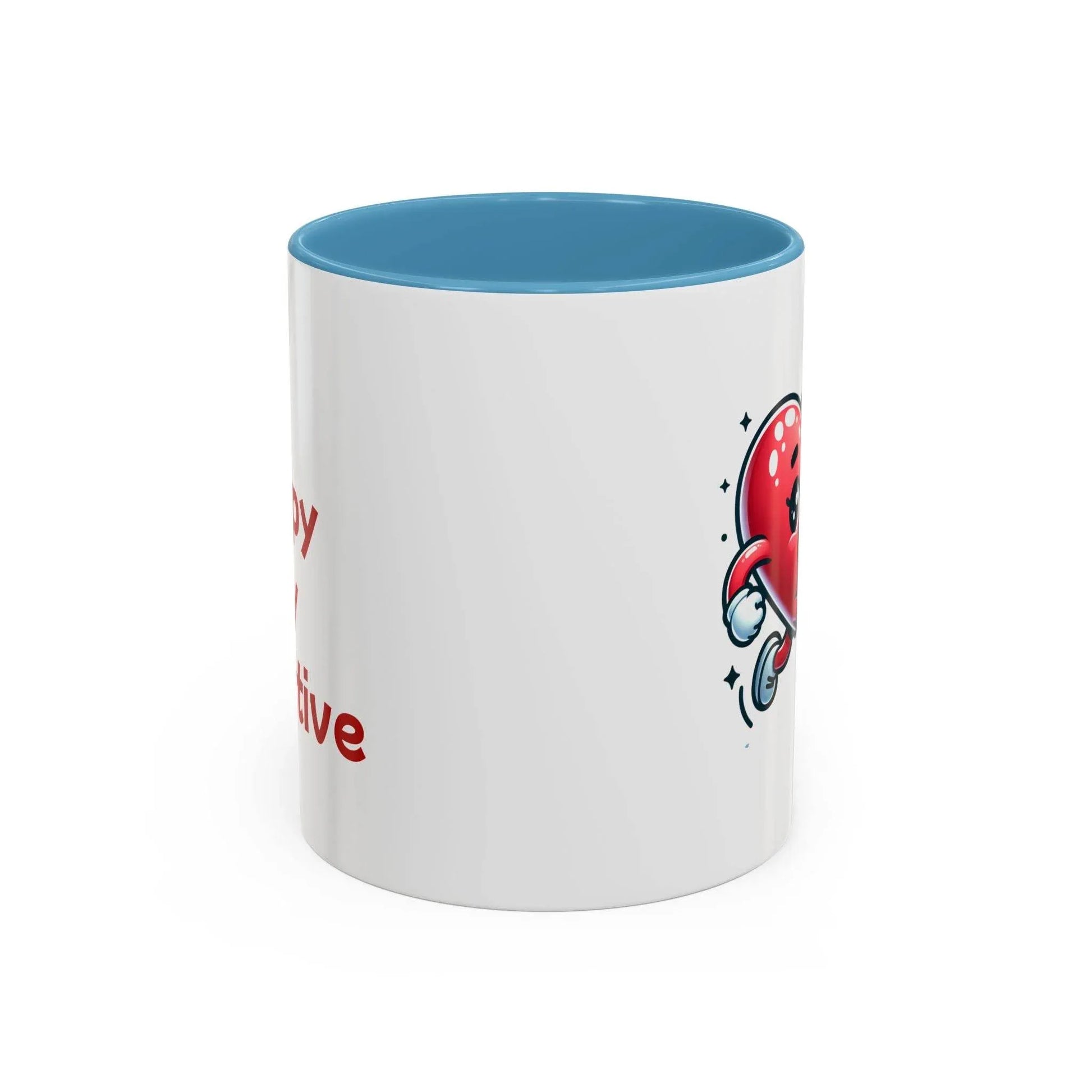 Playful Heart Running Coffee Mug - Cute Gift for Positive Thinkers - The Dreamer's Bookshop.