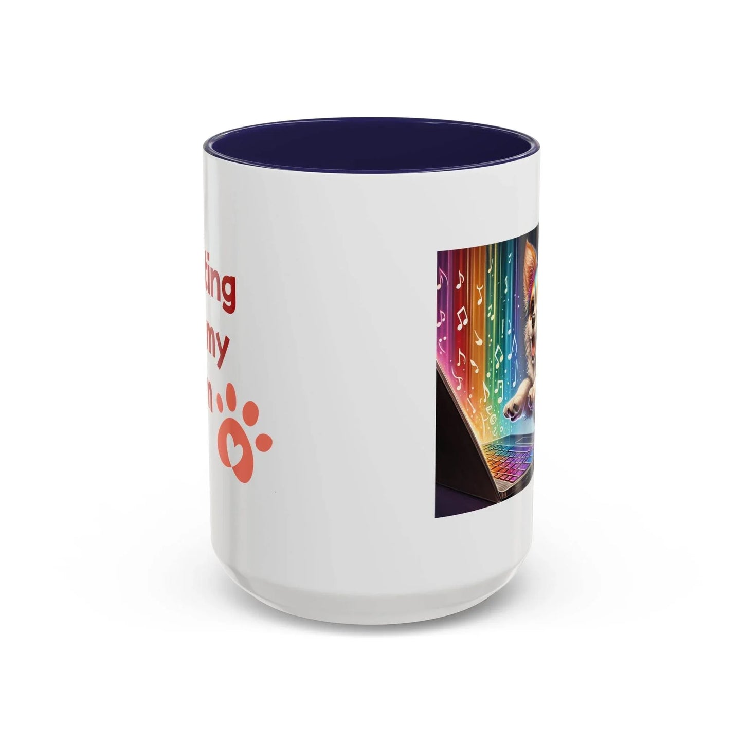 Cute Dog Writer Coffee Mug - 11 & 15oz for Book Lovers - The Dreamer's Bookshop.
