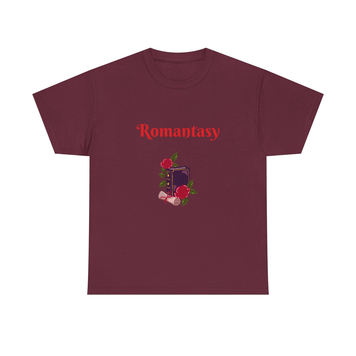 Fantasy -  Graphic Tee - Unisex Heavy Cotton T-Shirt Romantasy Books