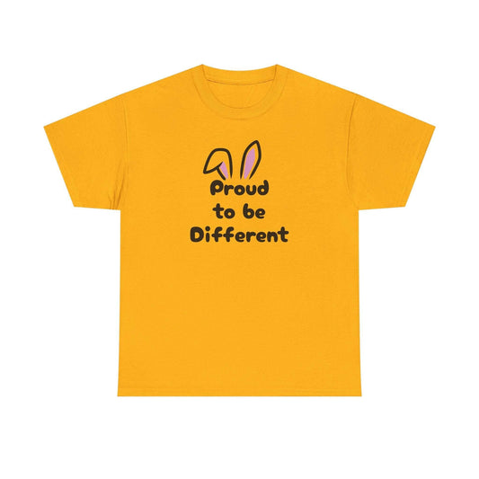 Proud to Be Different Unisex Heavy Cotton Tee - Celebrate Individuality - The Dreamer's Bookshop.
