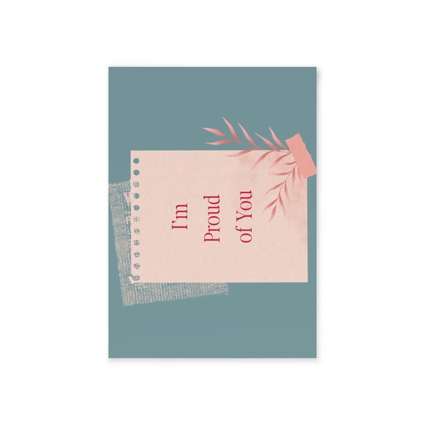 The Dreamer's Bookshop Appreciation "I'm Proud of You" Print Card - The Dreamer's Bookshop.