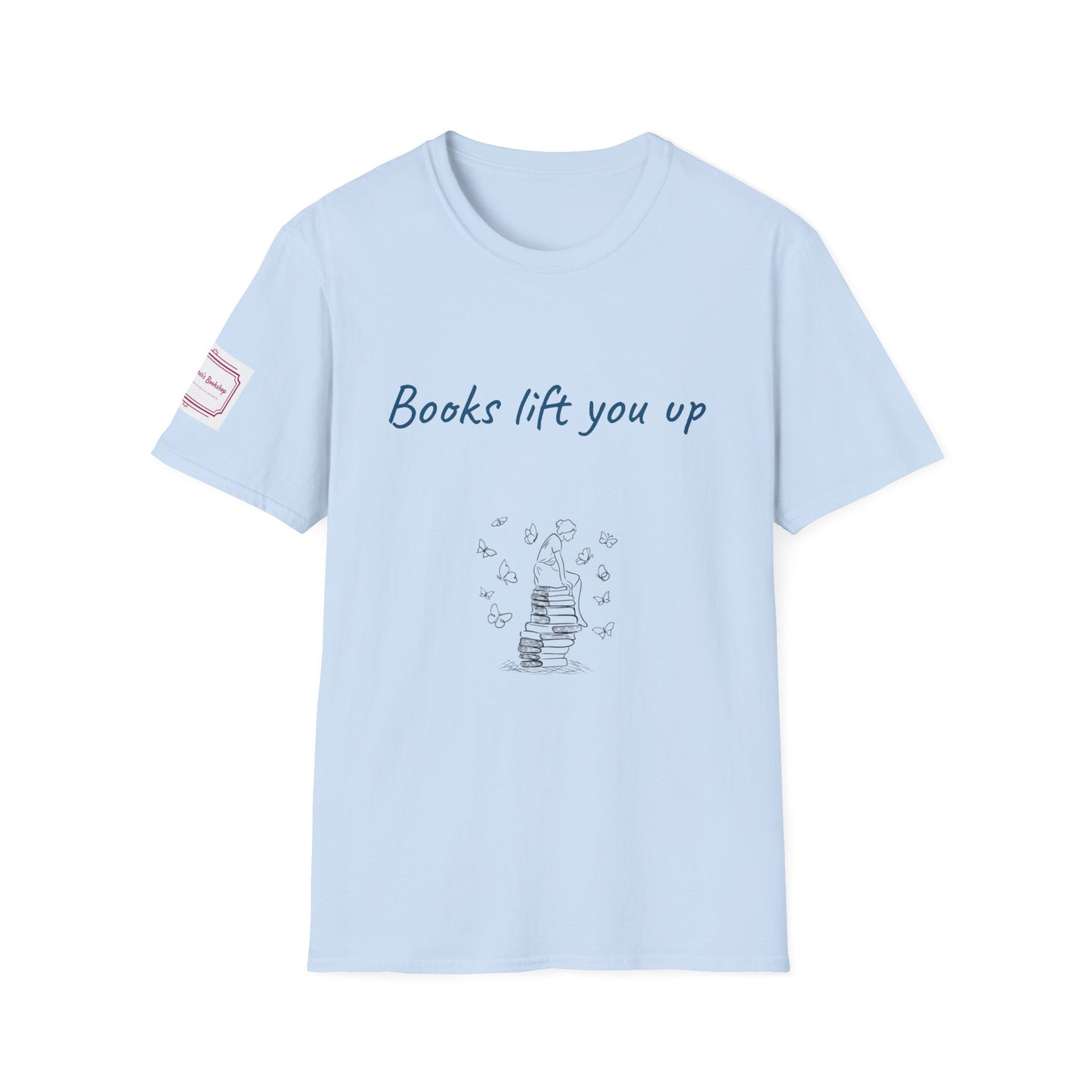 Inspirational Unisex Softstyle T-Shirt - Books Lift You Up