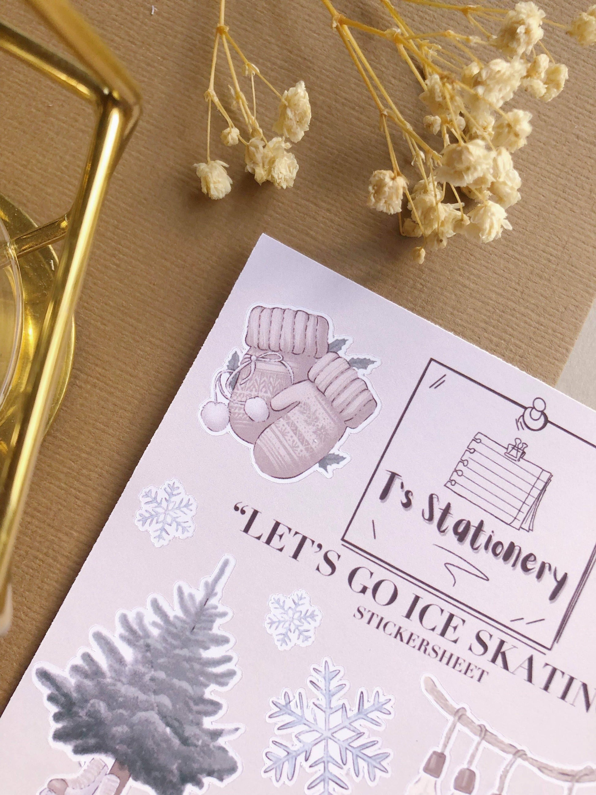 T's Stationery - „Laten we gaan schaatsen” - The Dreamer's Bookshop.