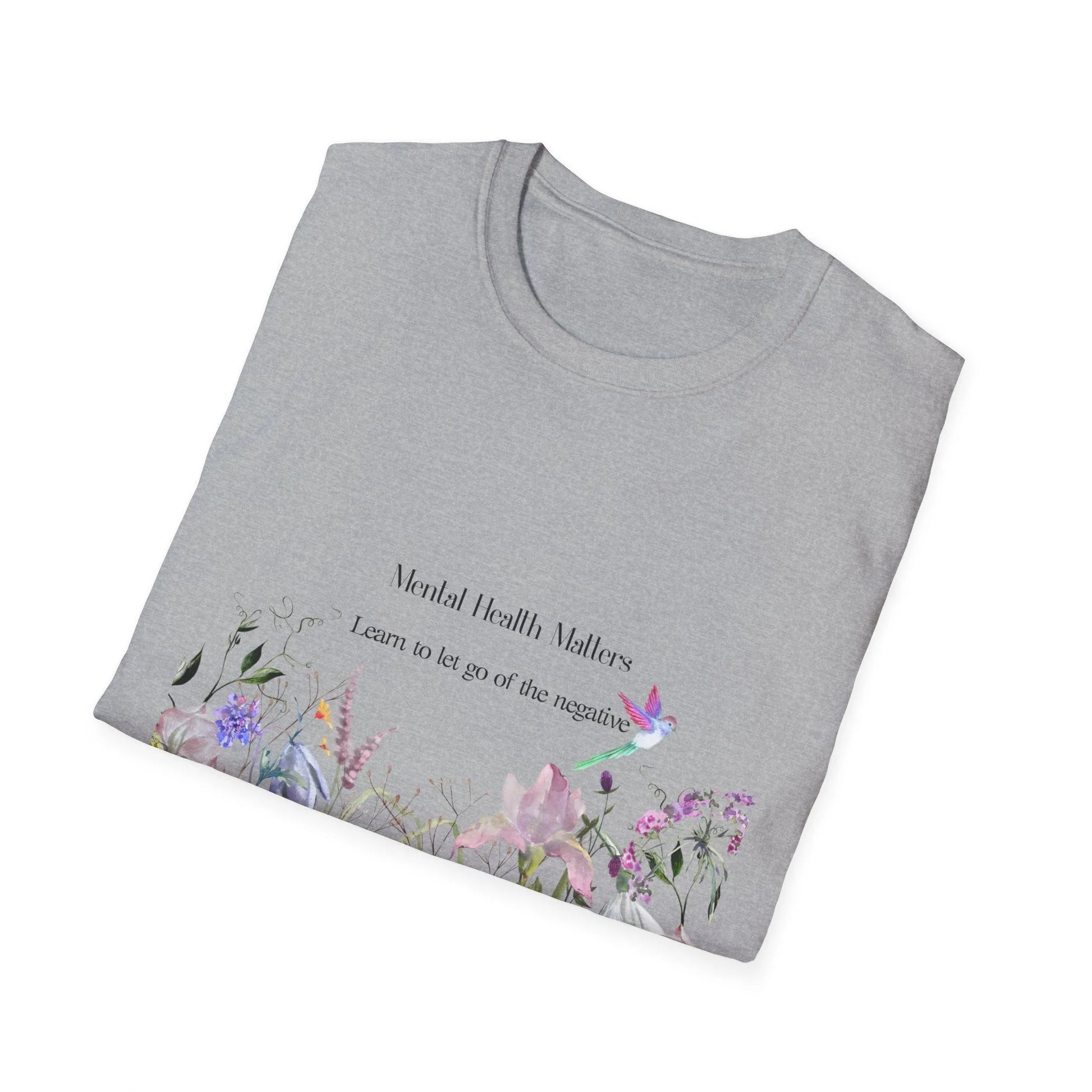 Inspirational Unisex T-Shirt - Mental Health "Let Go" - The Dreamer's Bookshop.