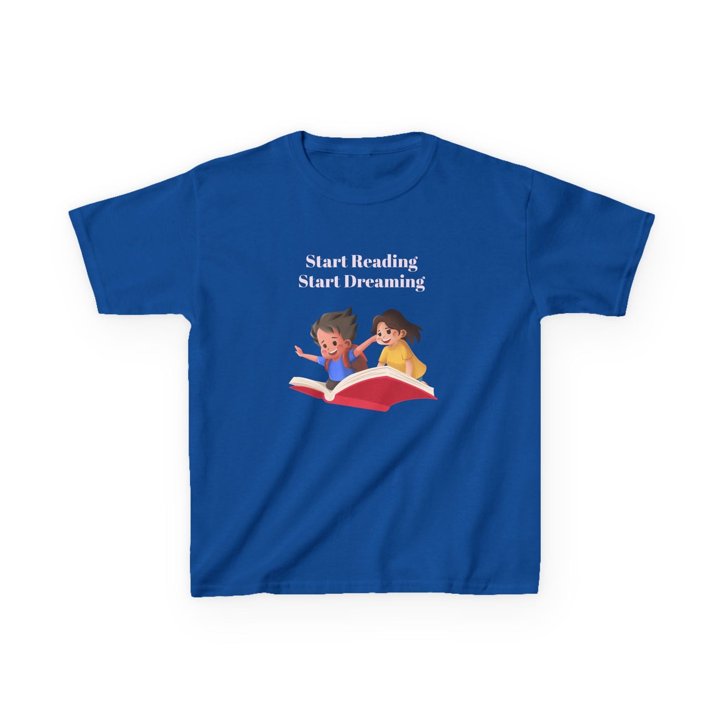 CA - Kids Heavy Cotton Tee - "Start Reading, Start Dreaming"