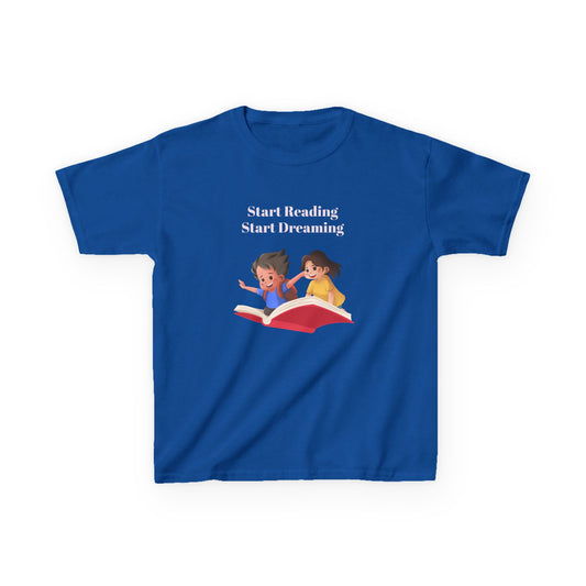 CA - Kids Heavy Cotton Tee - "Start Reading, Start Dreaming"