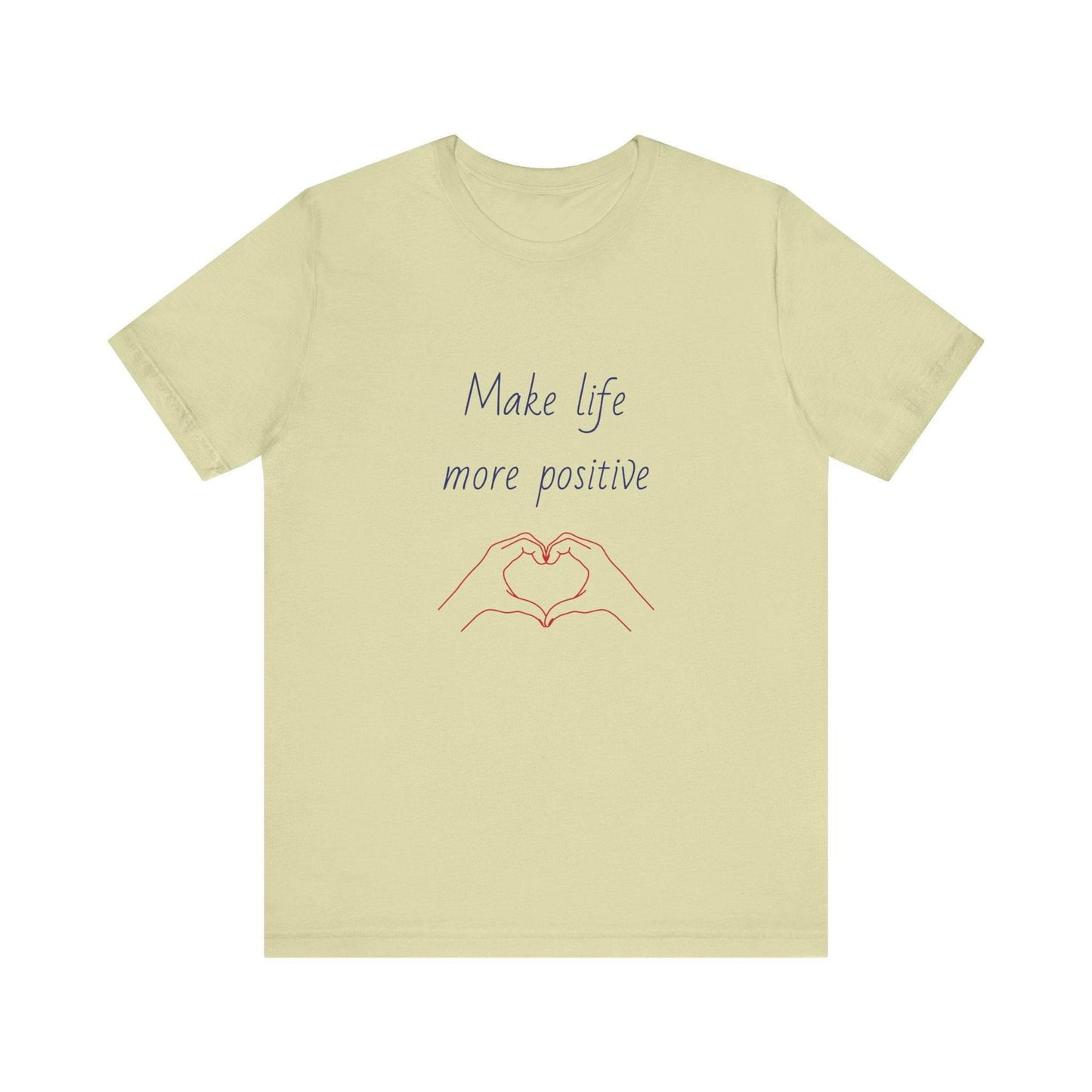 Positive Vibes Unisex Short Sleeve Tee - Make Life More Positive - The Dreamer's Bookshop.