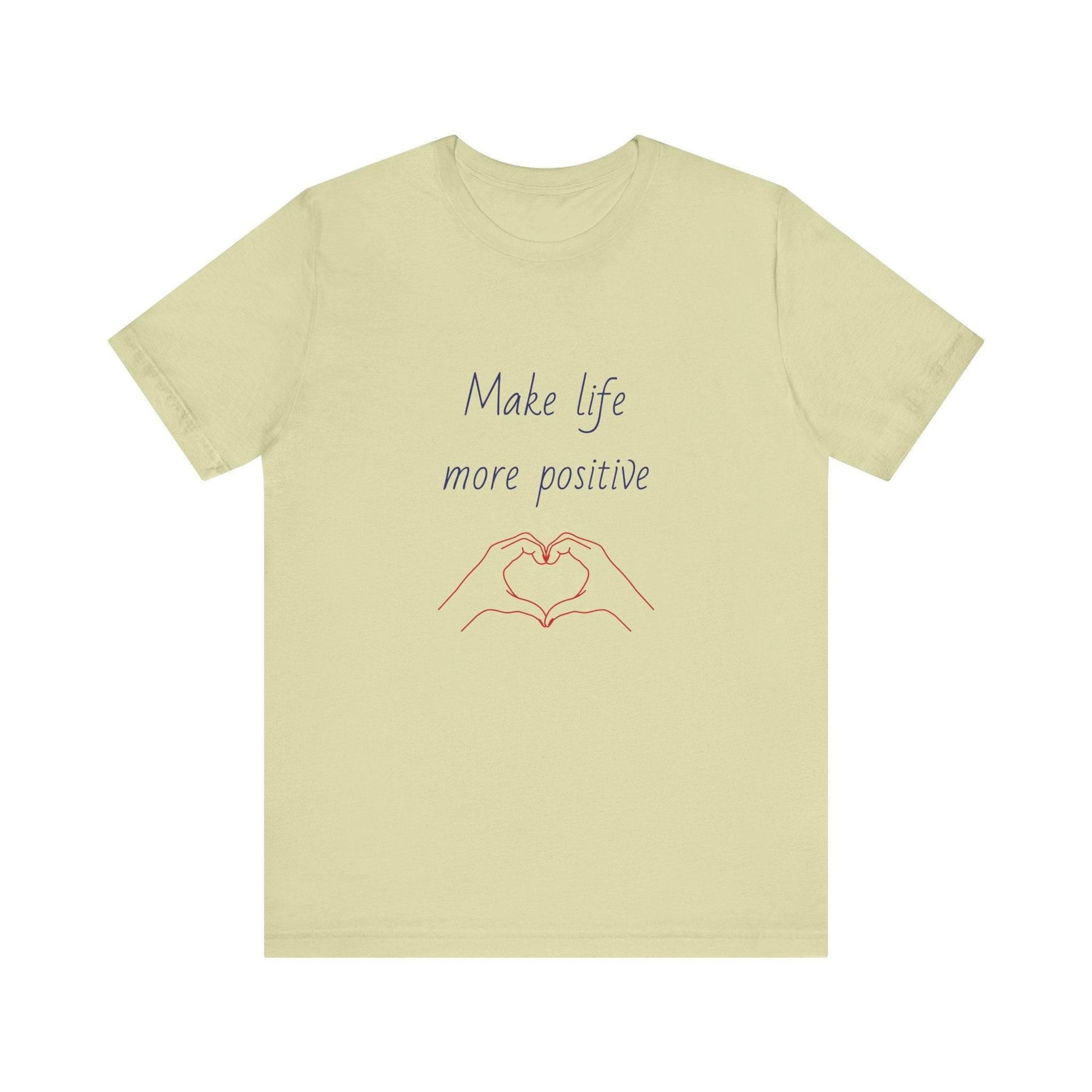 Positive Vibes Unisex Short Sleeve Tee - Make Life More Positive - The Dreamer's Bookshop.
