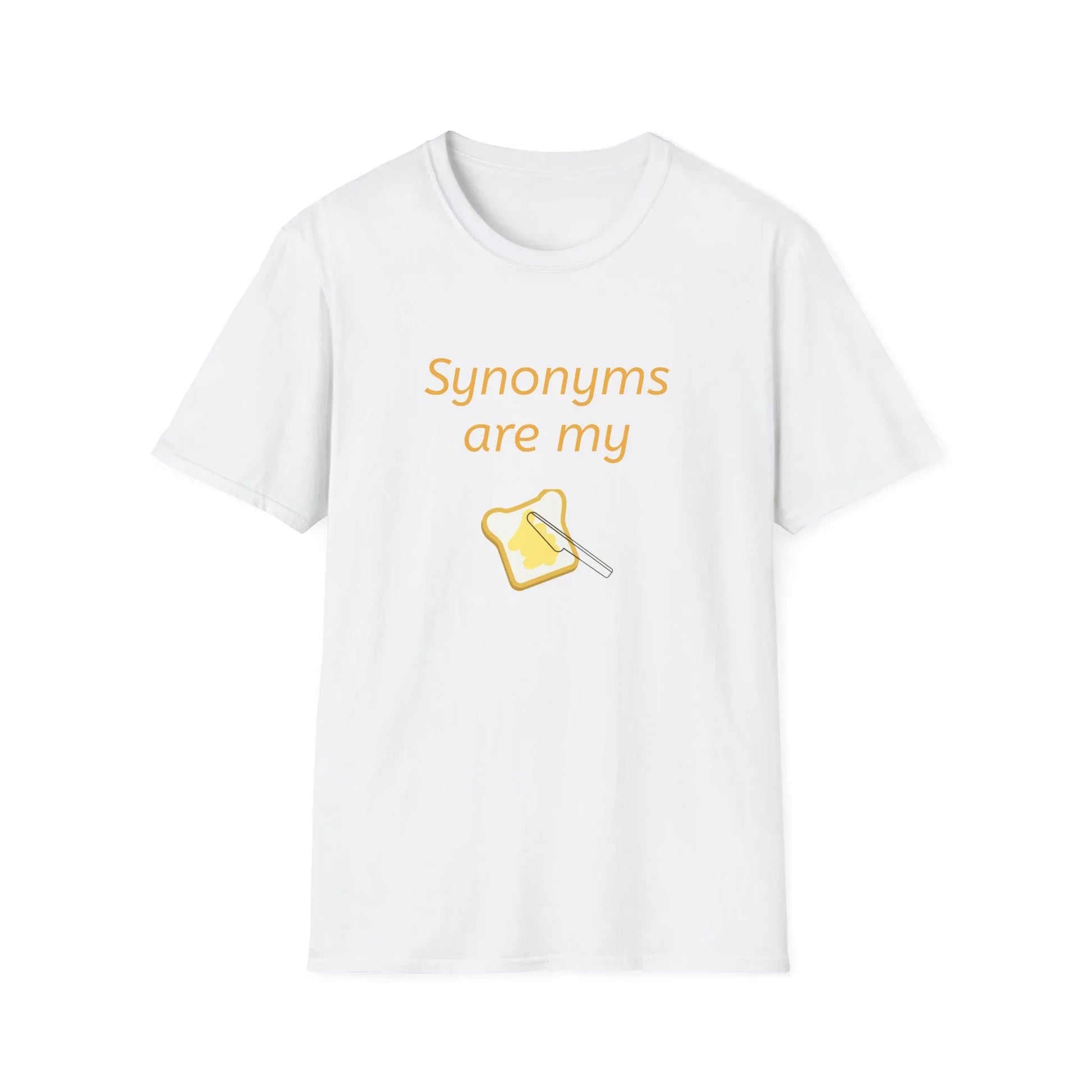 Funny "Synonyms Are My Jam" T-Shirt - Perfect Gift for Writers and Teachers - The Dreamer's Bookshop.