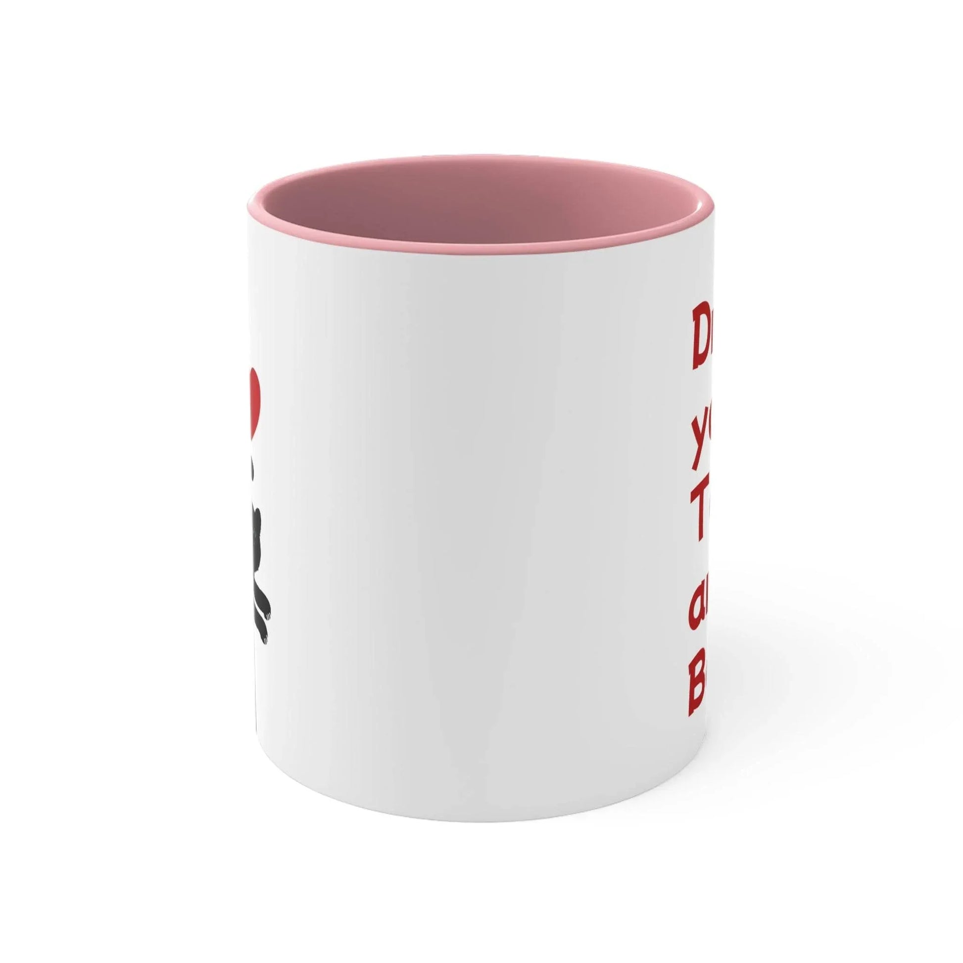 Funny Cat Love Accent Mug - 11oz Drink your Tea Cup - The Dreamer's Bookshop.
