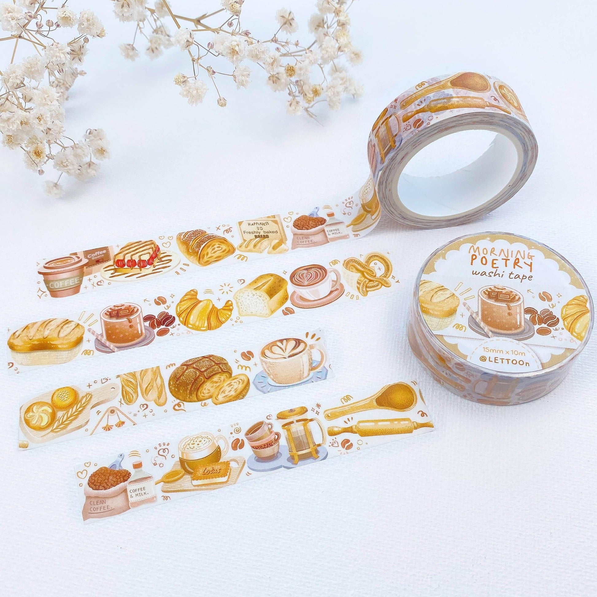 LETTOOn - Washi Tape - Ochtendpoëzie - The Dreamer's Bookshop.