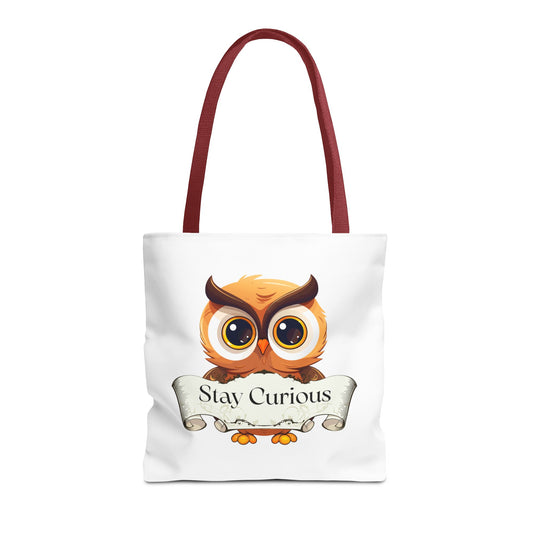 Literary Tote Bag - Stay Curous - The Dreamer's Bookshop Designs