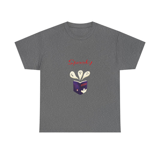 CA - Fiction -  Graphic Tee - Unisex Heavy Cotton T-Shirt Spooky Books