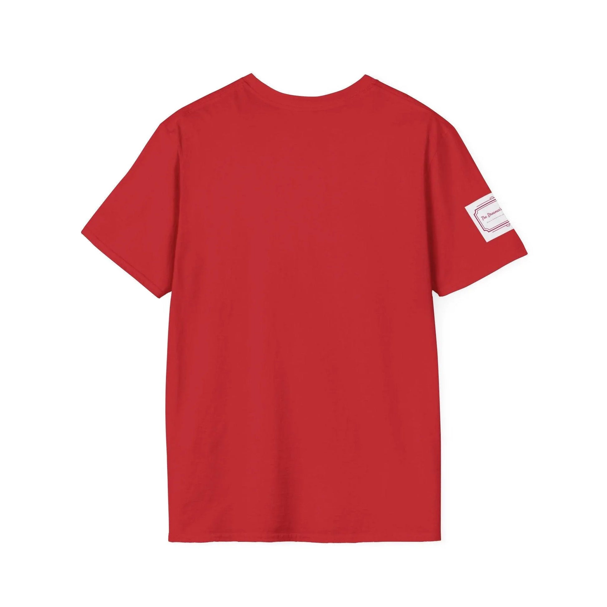 Be Happy Stay Positive Unisex Softstyle T-Shirt - The Dreamer's Bookshop.