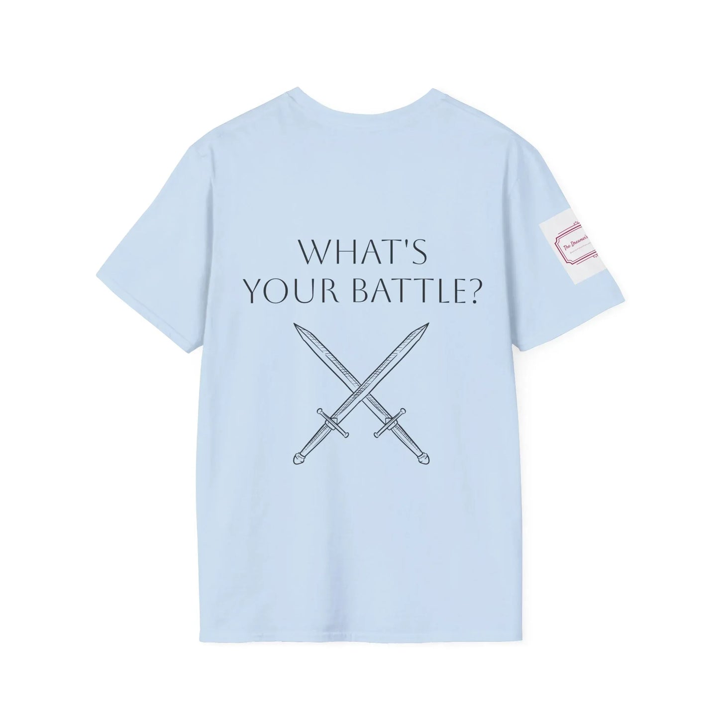 Anxiety Warrior Unisex Softstyle T-Shirt - Empowering Battle Against Mental Health - The Dreamer's Bookshop.