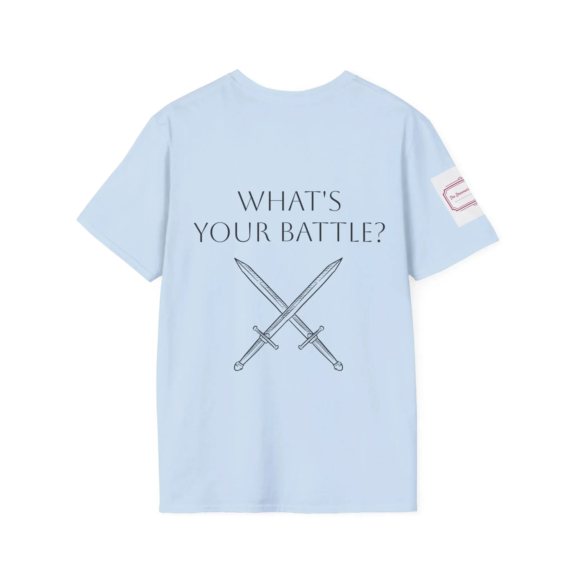 Anxiety Warrior Unisex Softstyle T-Shirt - Empowering Battle Against Mental Health - The Dreamer's Bookshop.