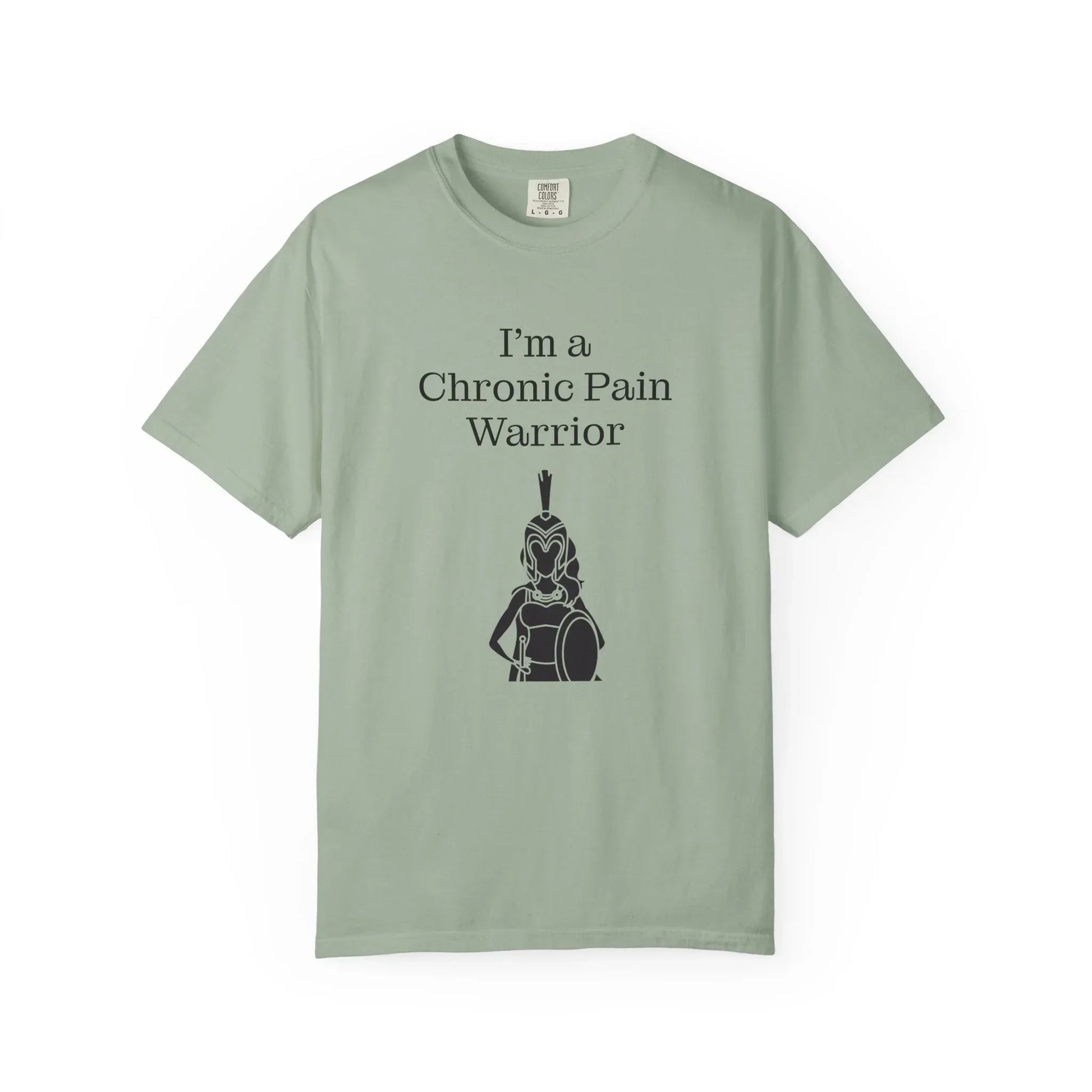 Chronic Pain Warrior Unisex Garment-Dyed T-shirt - Inspirational Motivational Tee - The Dreamer's Bookshop.