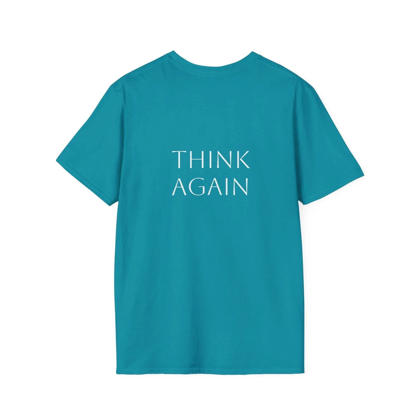 Unisex Softstyle T-Shirt - 'Think Again' - The Dreamer's Bookshop.