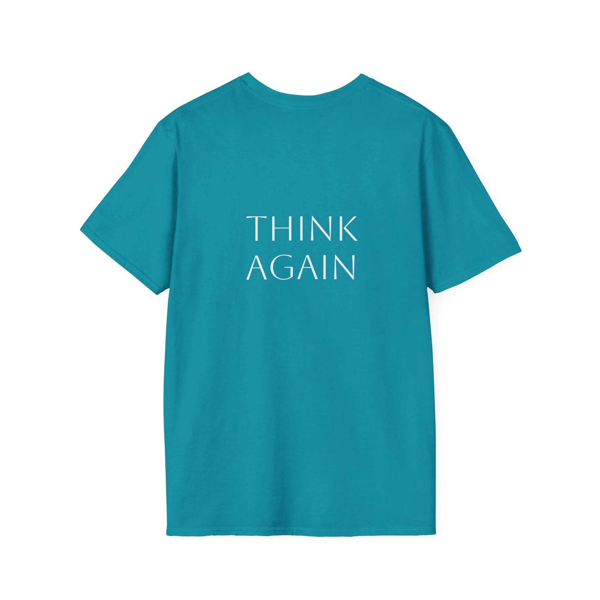 Unisex Softstyle T-Shirt - 'Think Again' - The Dreamer's Bookshop.