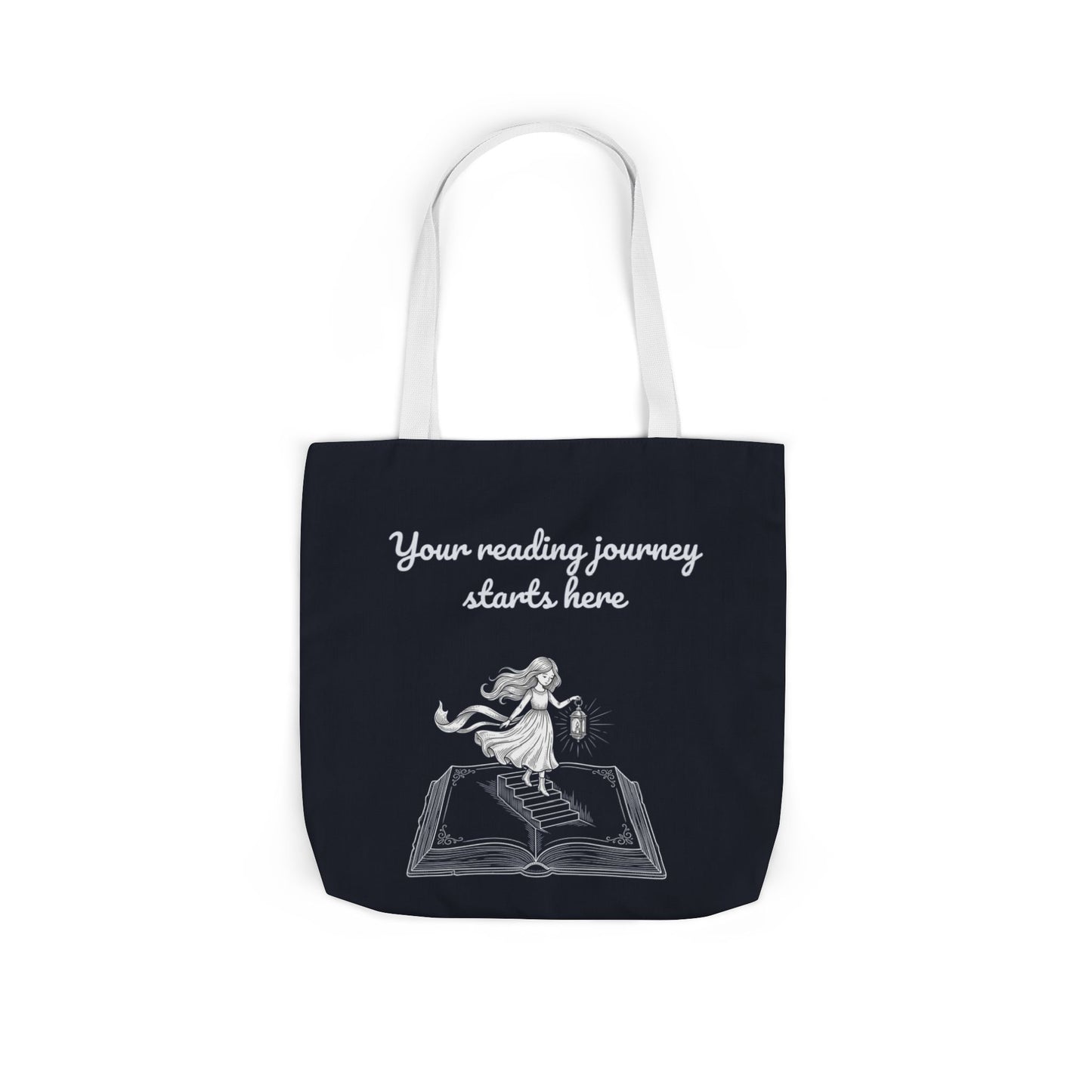 Whimsical Tote Bag - "Reading Journey"