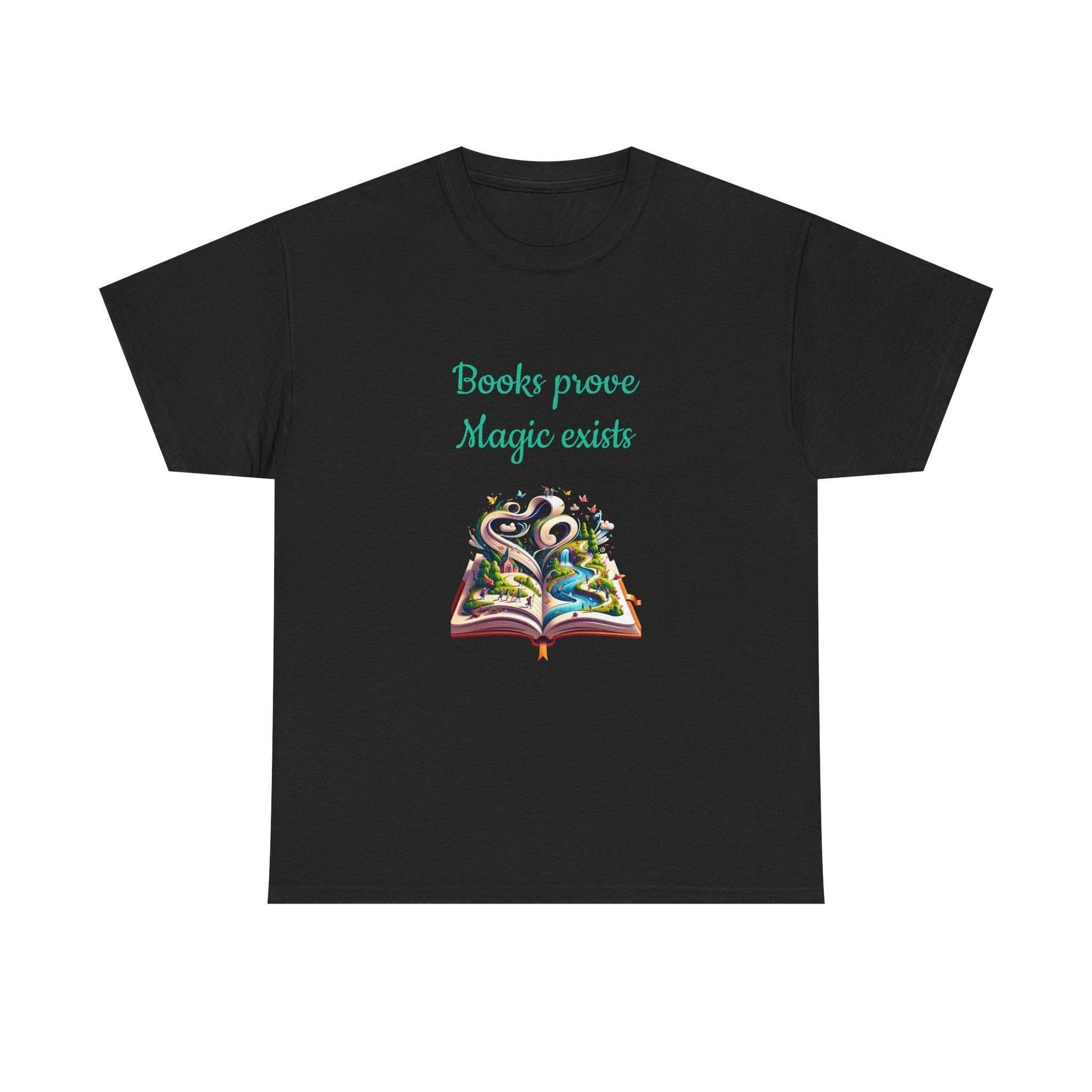 Magic exists - Unisex Heavy Cotton Tee for Book Lovers - The Dreamer's Bookshop.