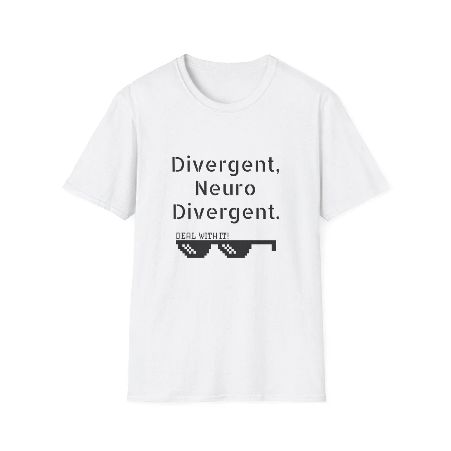 Divergent Neuro Divergent T-Shirt - Unisex Softstyle Tee - The Dreamer's Bookshop.