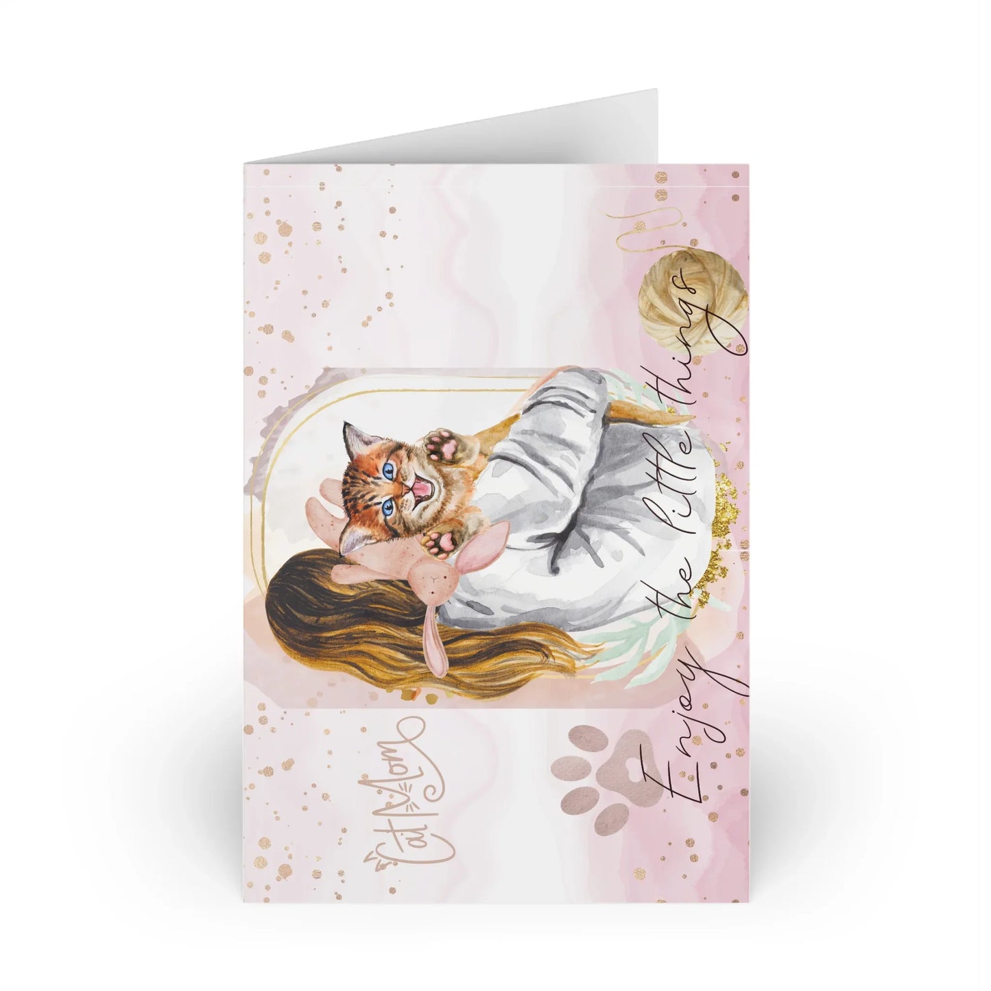 The Dreamer's Bookshop "Cat Mom" Enjoy the Little Things Card - The Dreamer's Bookshop.