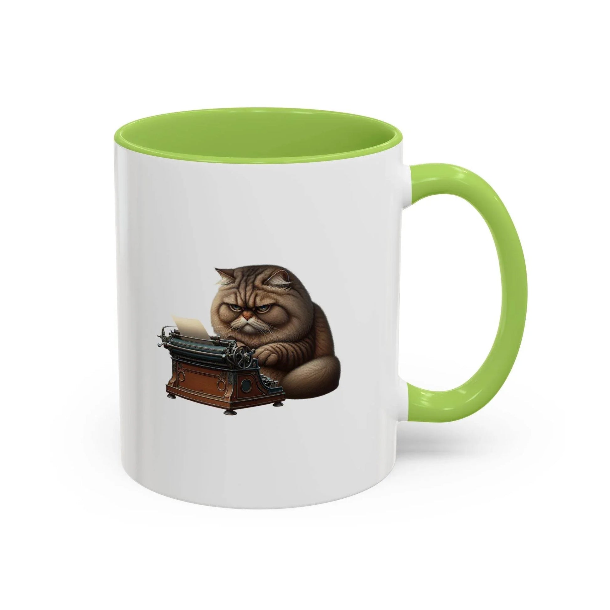 Grumpy Writer Cat Coffee Mug - Cute Gift for Book Lovers - The Dreamer's Bookshop.
