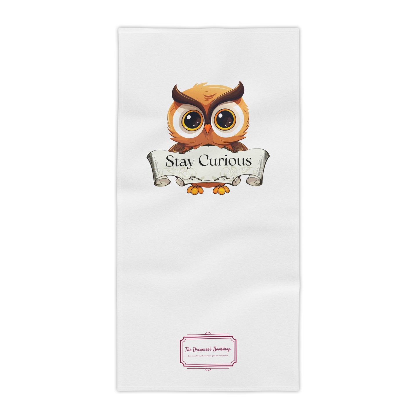 Literary Beach Towel - Book Lovers "Stay Curious"