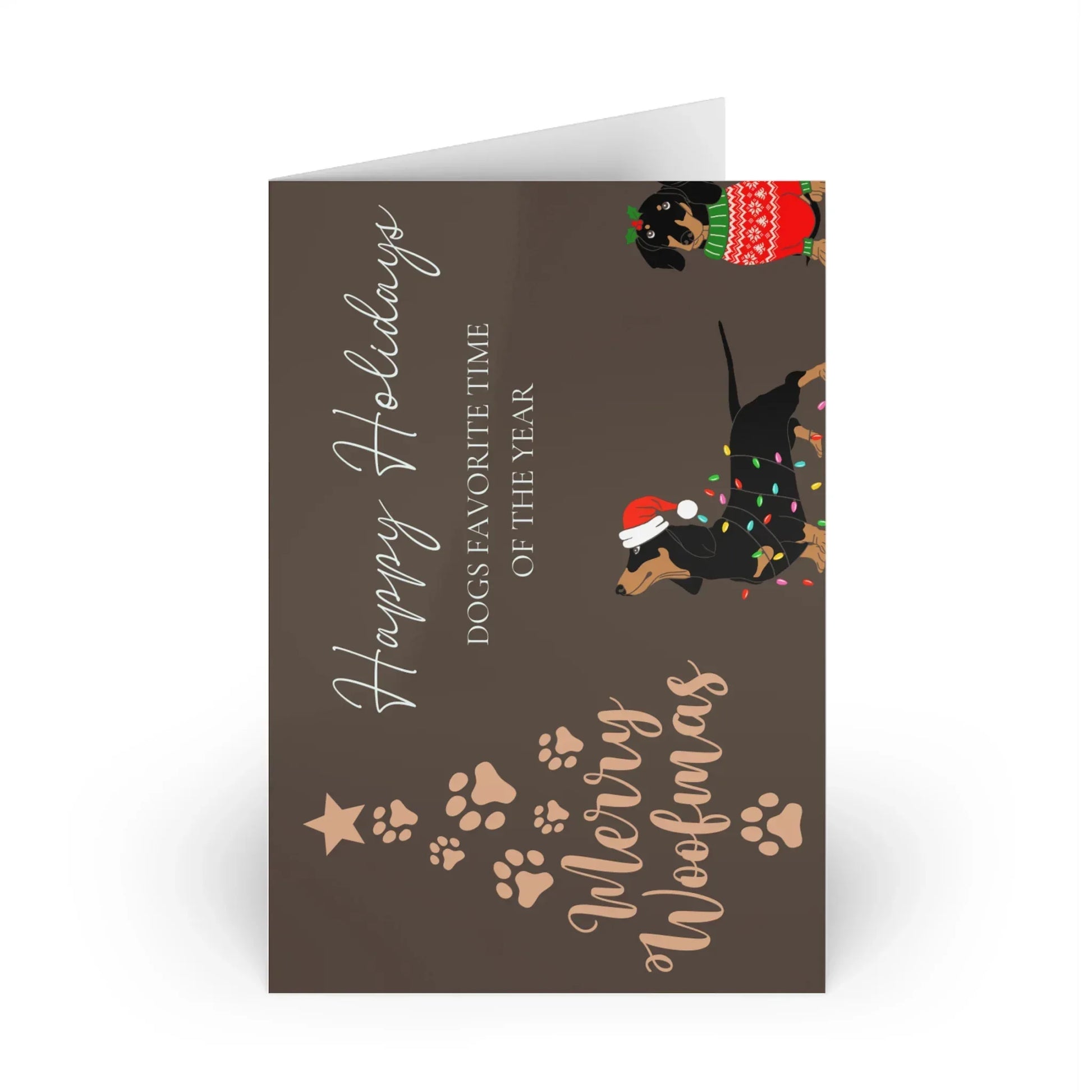 The Dreamer's Bookshop "Dogs XMas" Cute Christmas Card - The Dreamer's Bookshop.