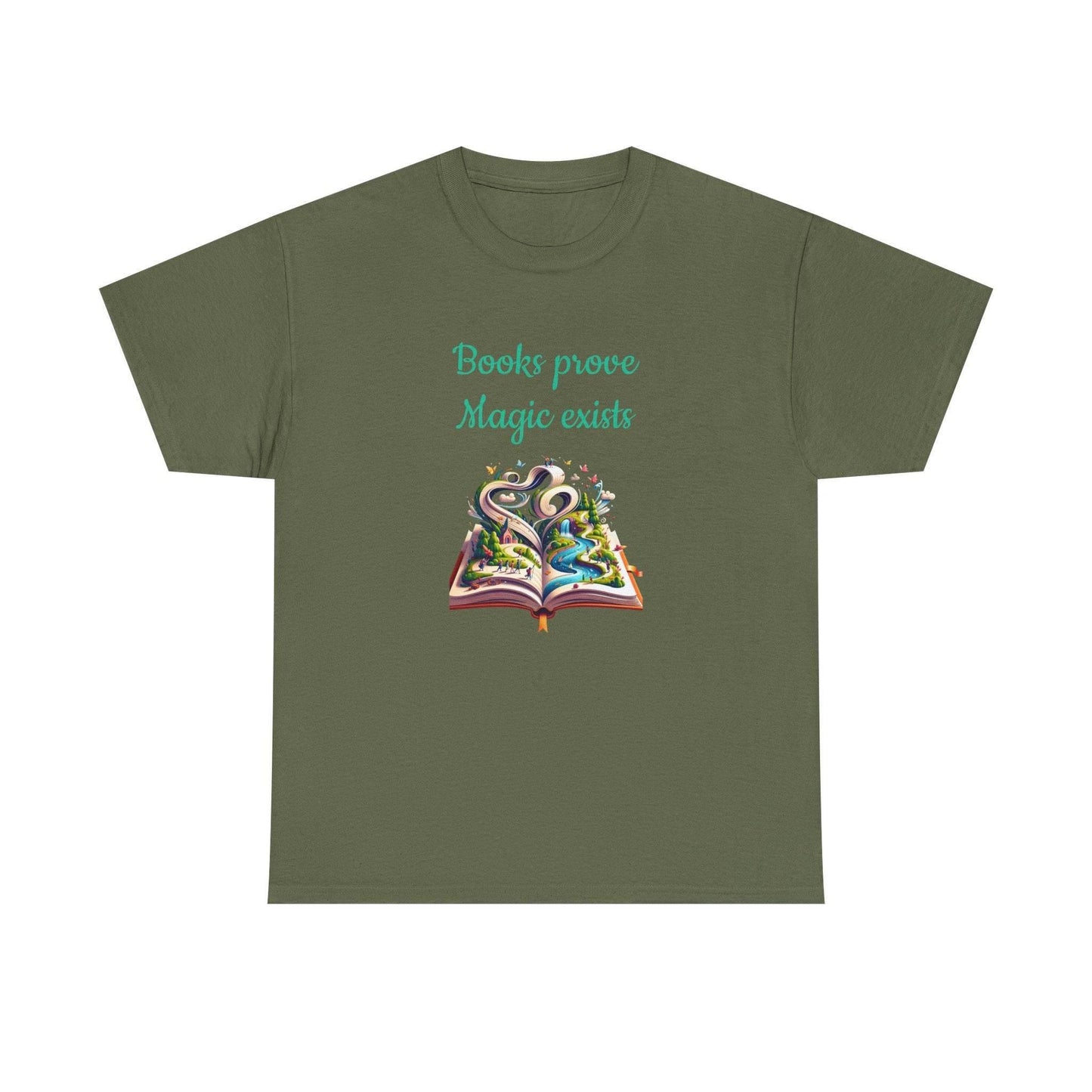 Magic Exists -A Unisex Heavy Cotton Tee - Perfect Gift for Book Lovers - The Dreamer's Bookshop.