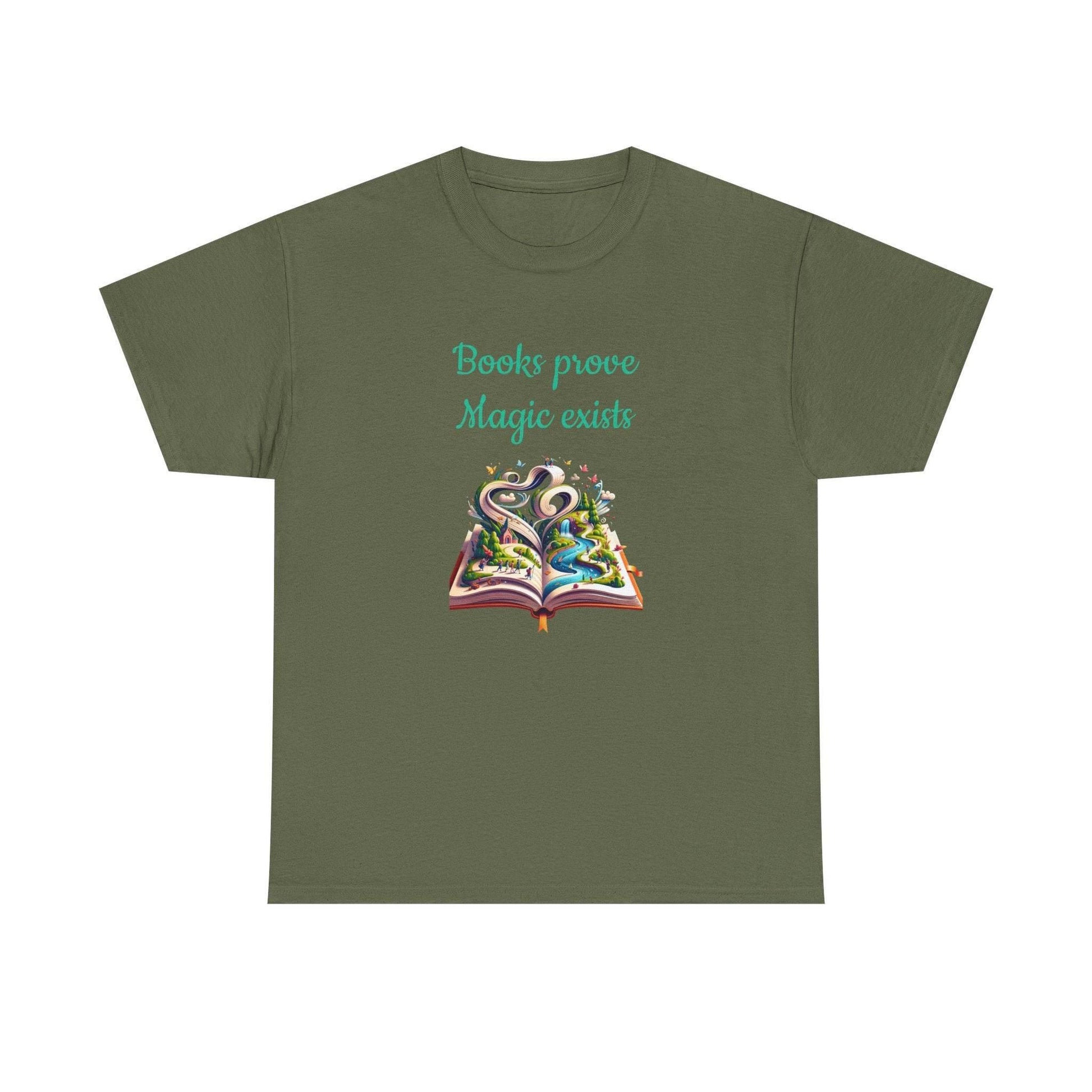 Magic Exists -A Unisex Heavy Cotton Tee - Perfect Gift for Book Lovers - The Dreamer's Bookshop.
