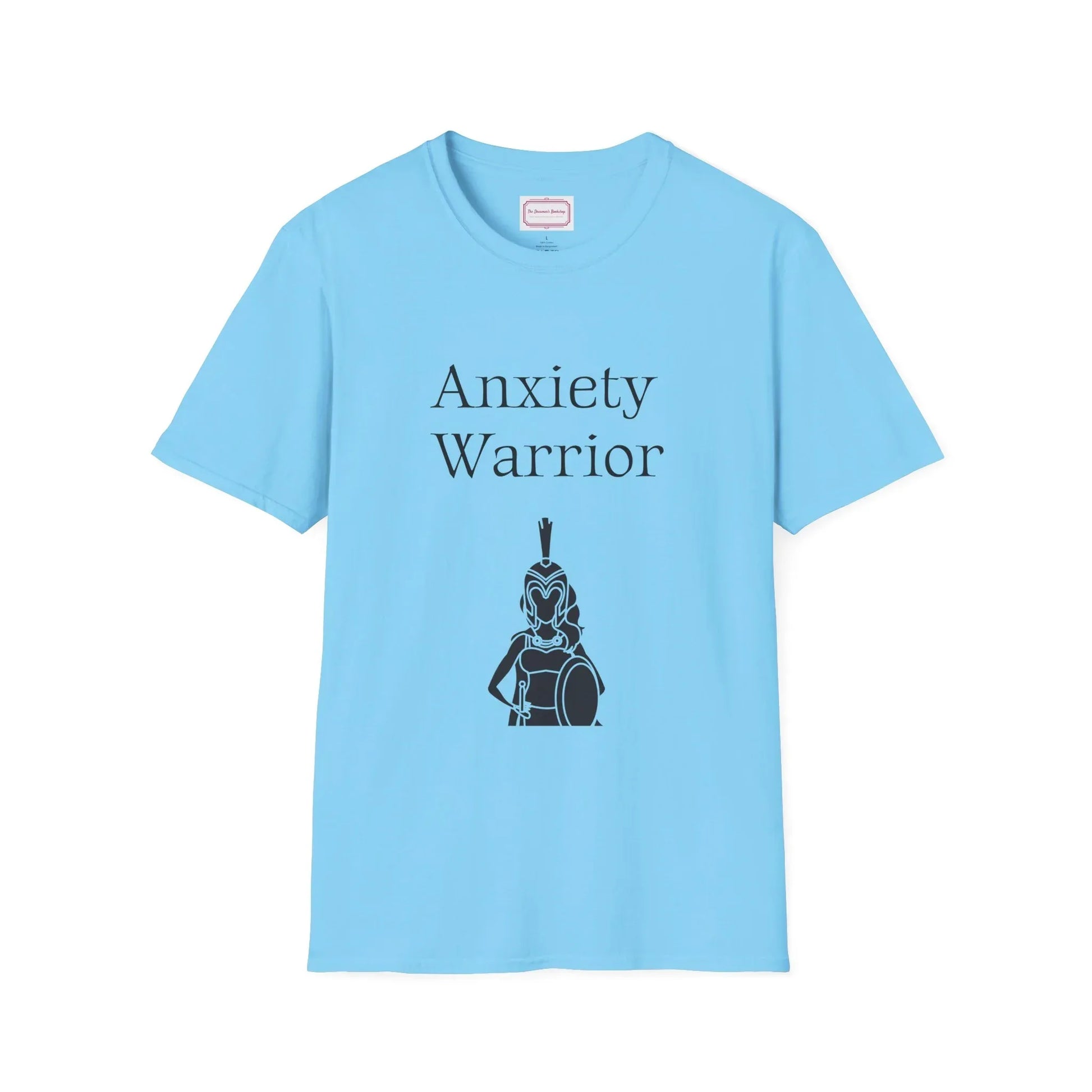 Anxiety Warrior Unisex Softstyle T-Shirt - Embrace Your Battles - The Dreamer's Bookshop.