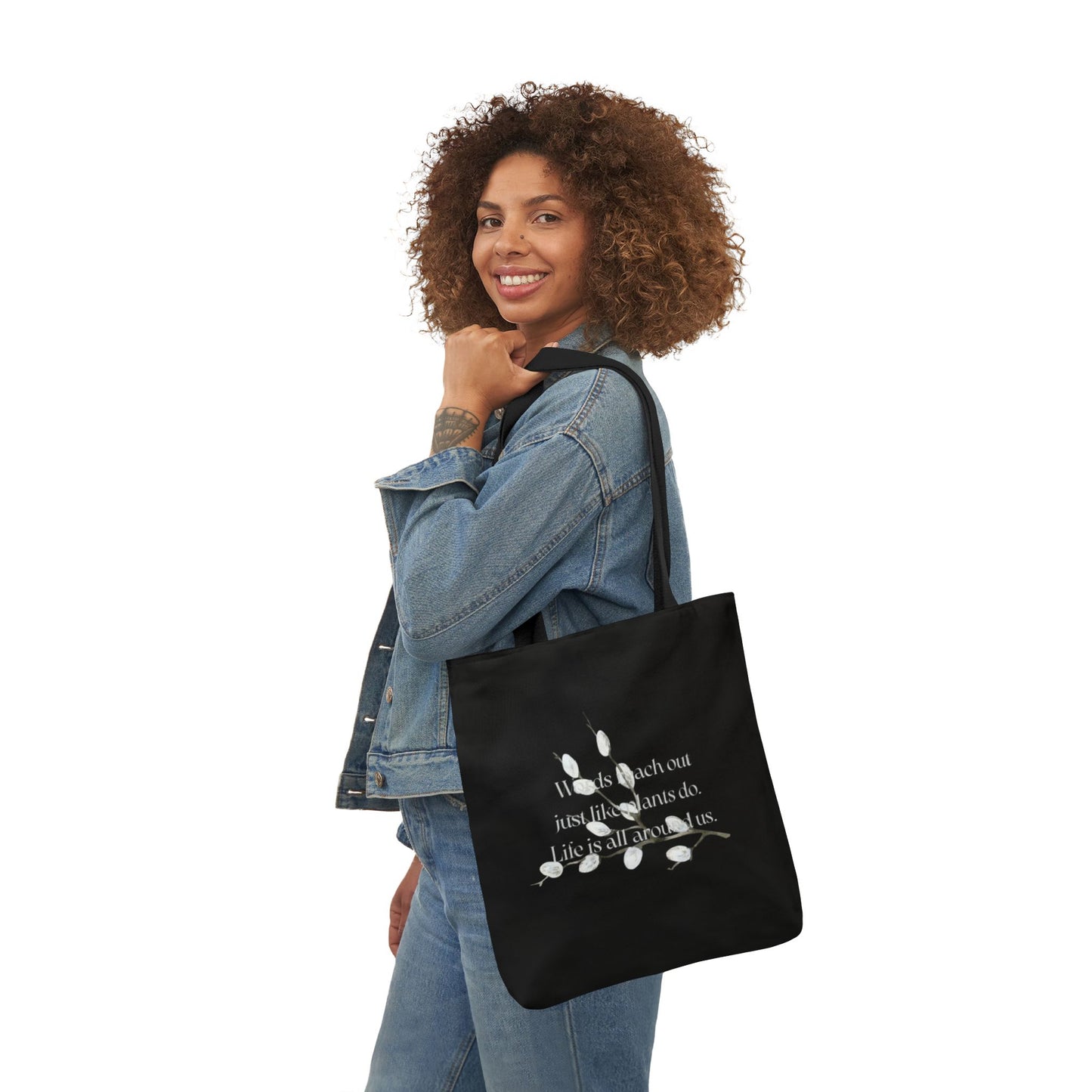 Canvas Tote Bag - "Words Reach Out"