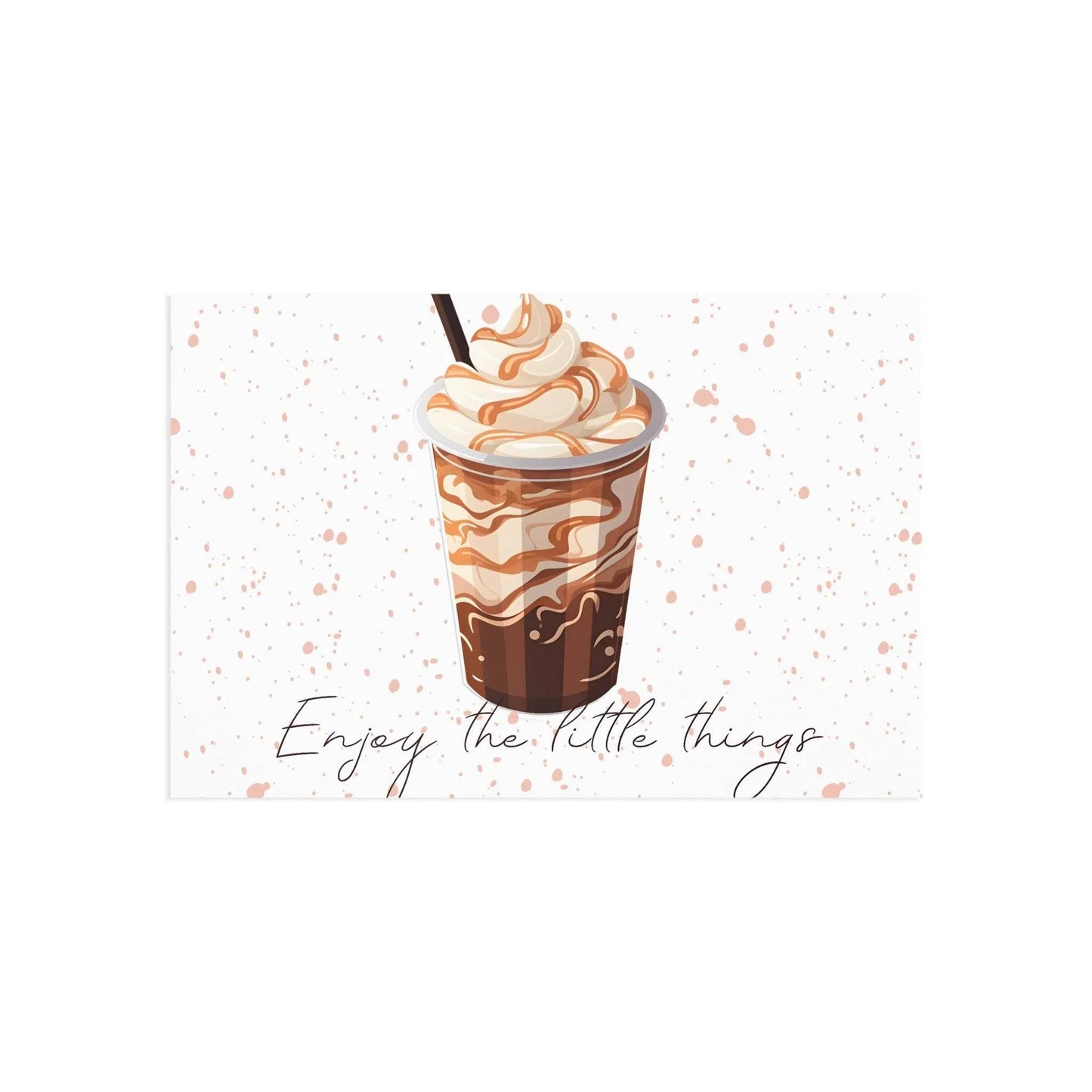 The Dreamer's Bookshop "Iced Coffee" Enjoy the Little Things Card - The Dreamer's Bookshop.