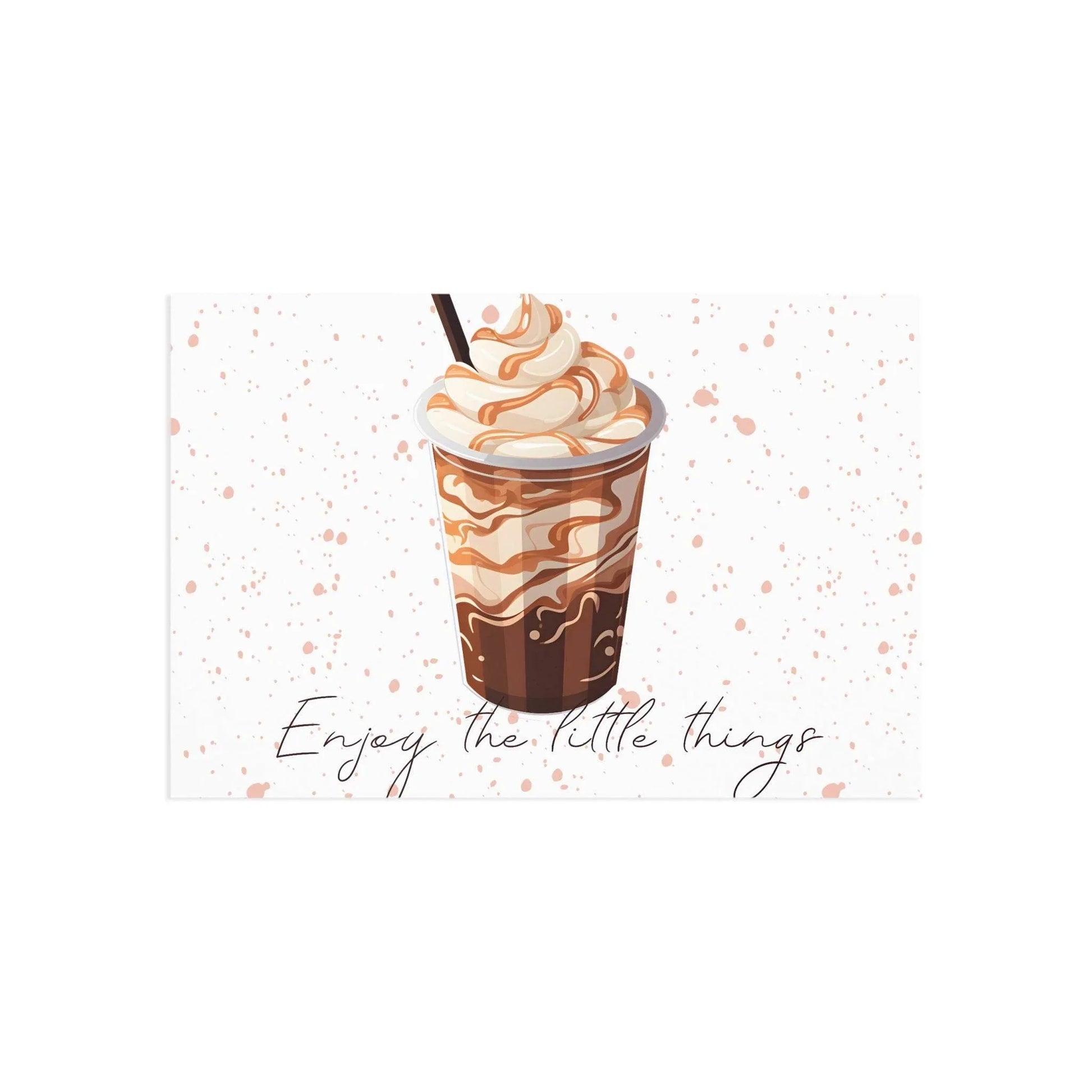 The Dreamer's Bookshop "Iced Coffee" Enjoy the Little Things Card - The Dreamer's Bookshop.